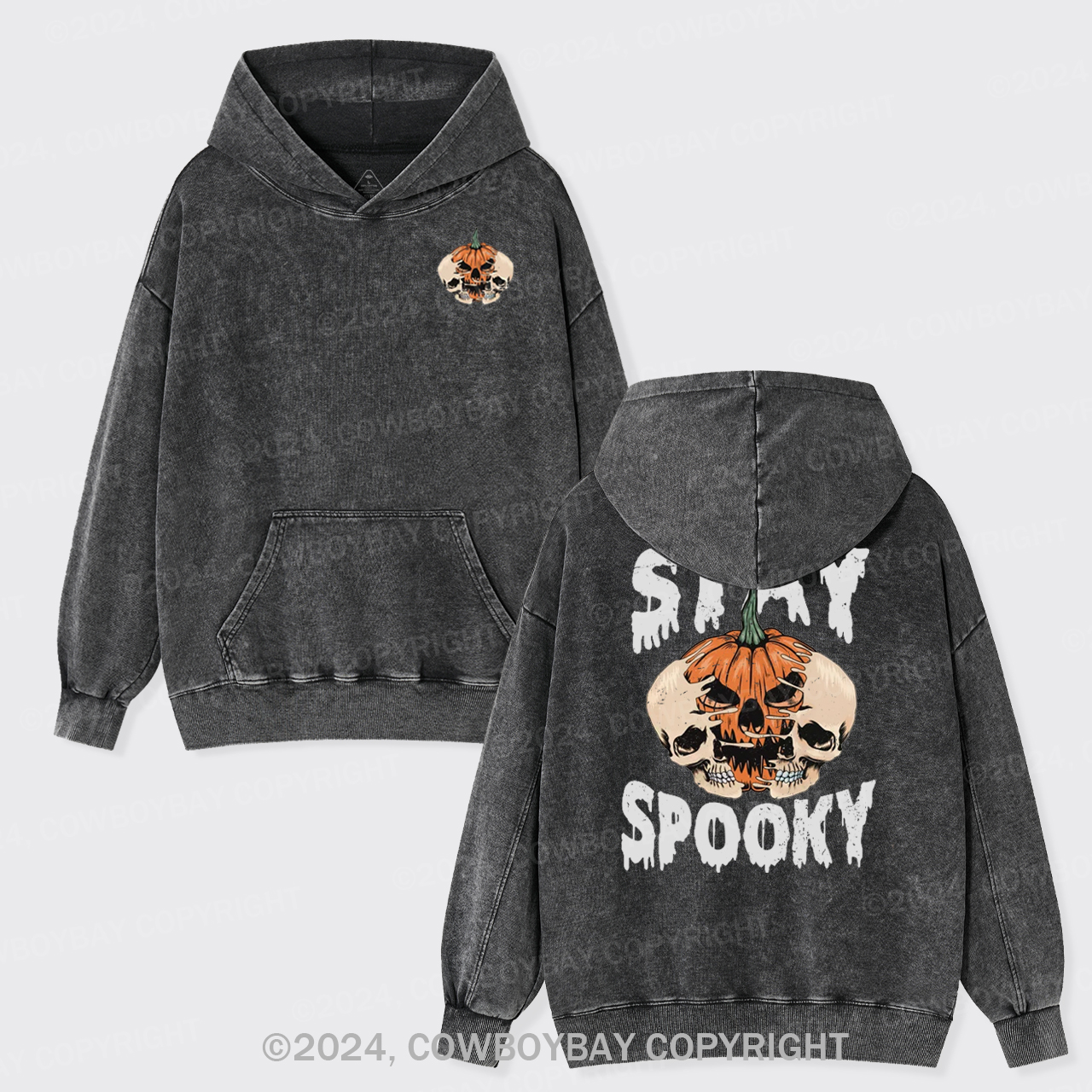 Stay Spooky Garment-Dye Hoodies