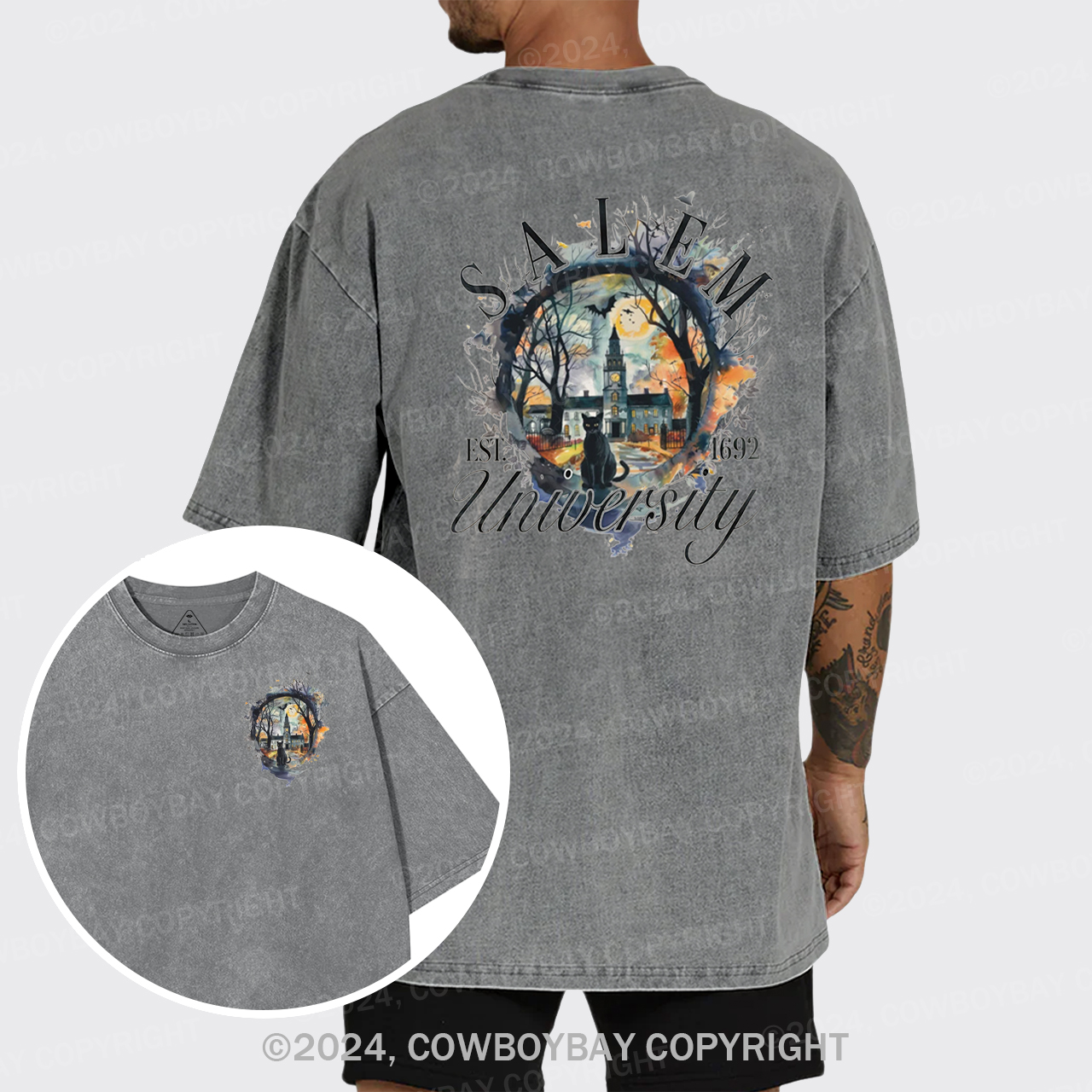 Salem University  EST.1692 Garment-dye Tees