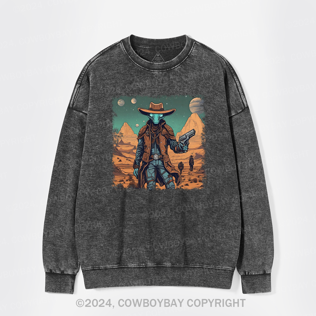 Cosmic Wrangler Washed Sweatshirts