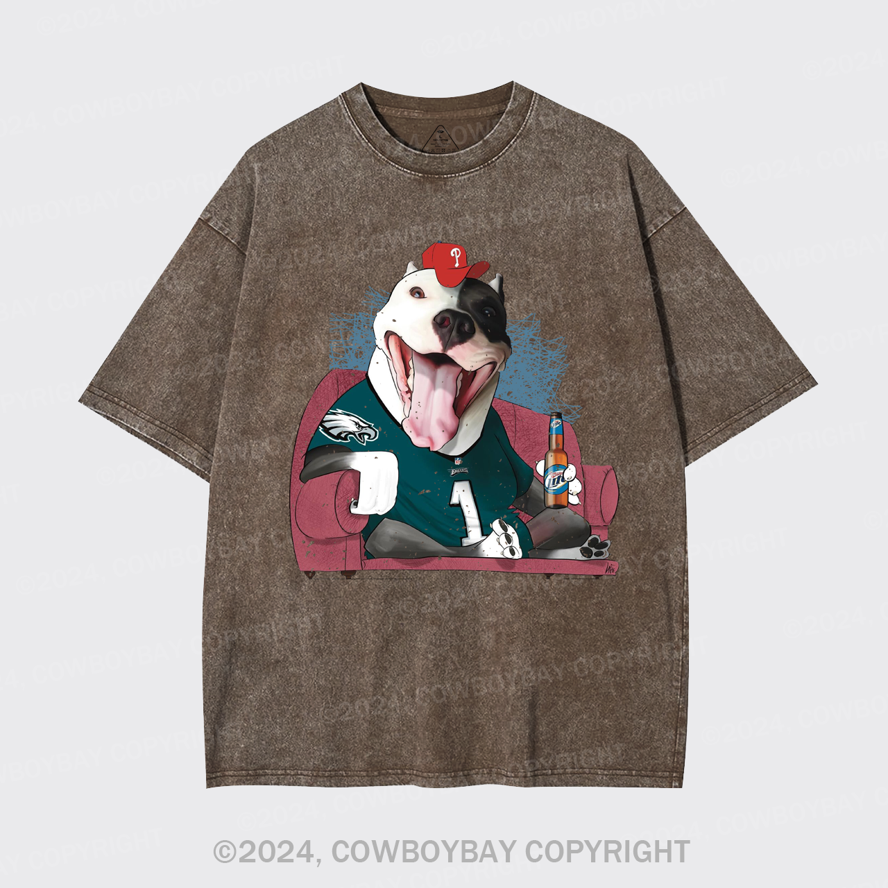 Watching Football And Drinking Garment-dye Tees