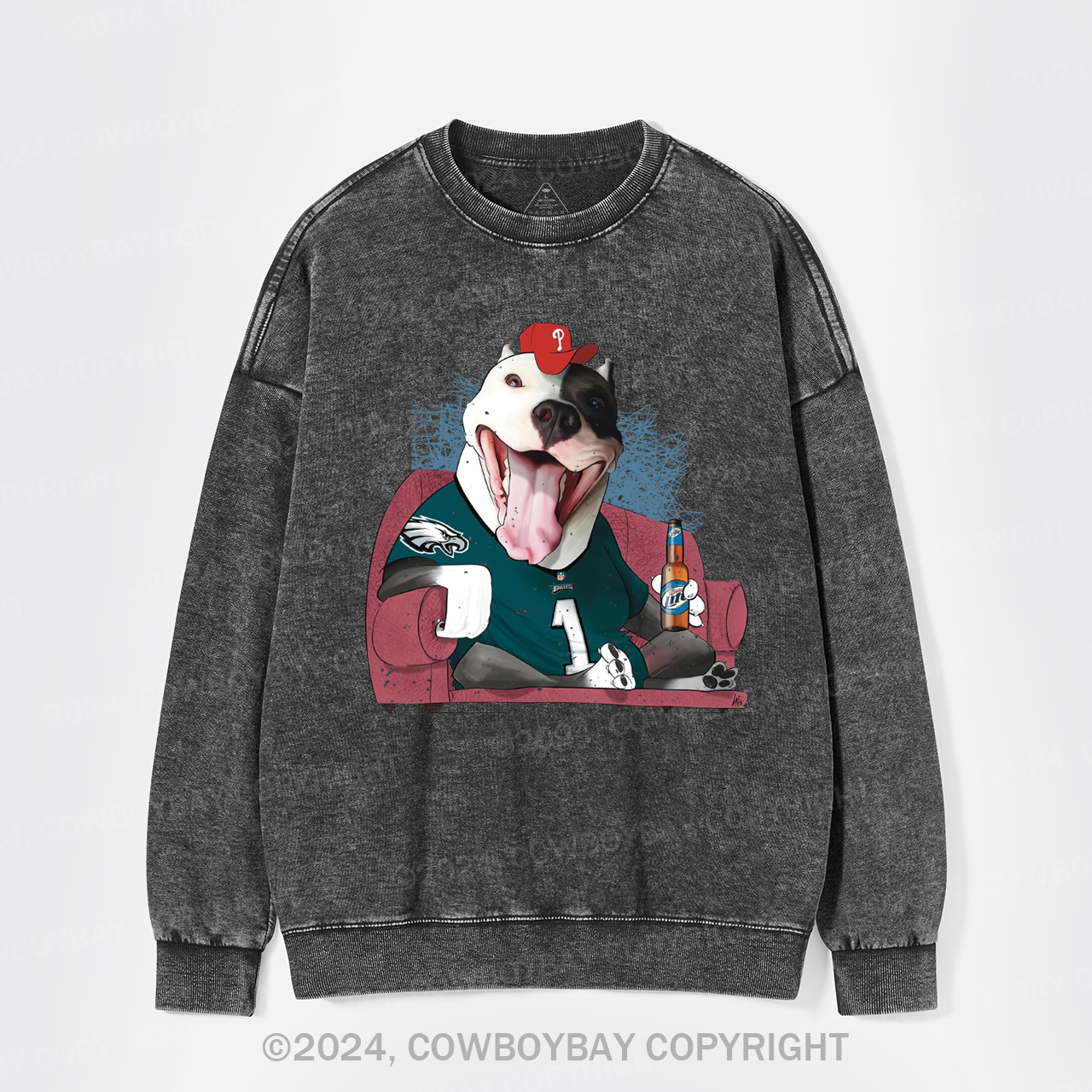 Watching Football And Drinking Washed Sweatshirts