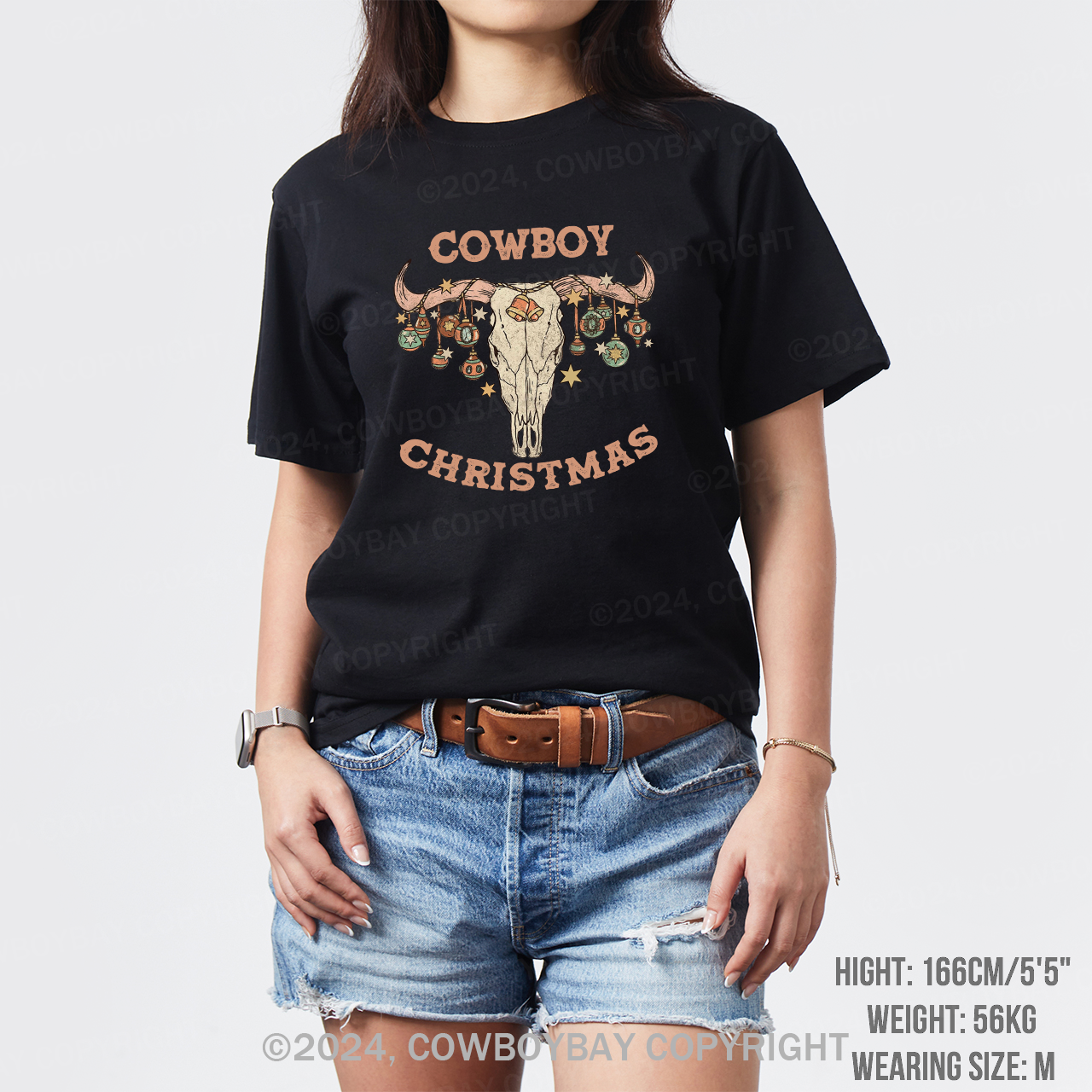 Christmas Cowboy Fantasy glass lamp T-Shirts