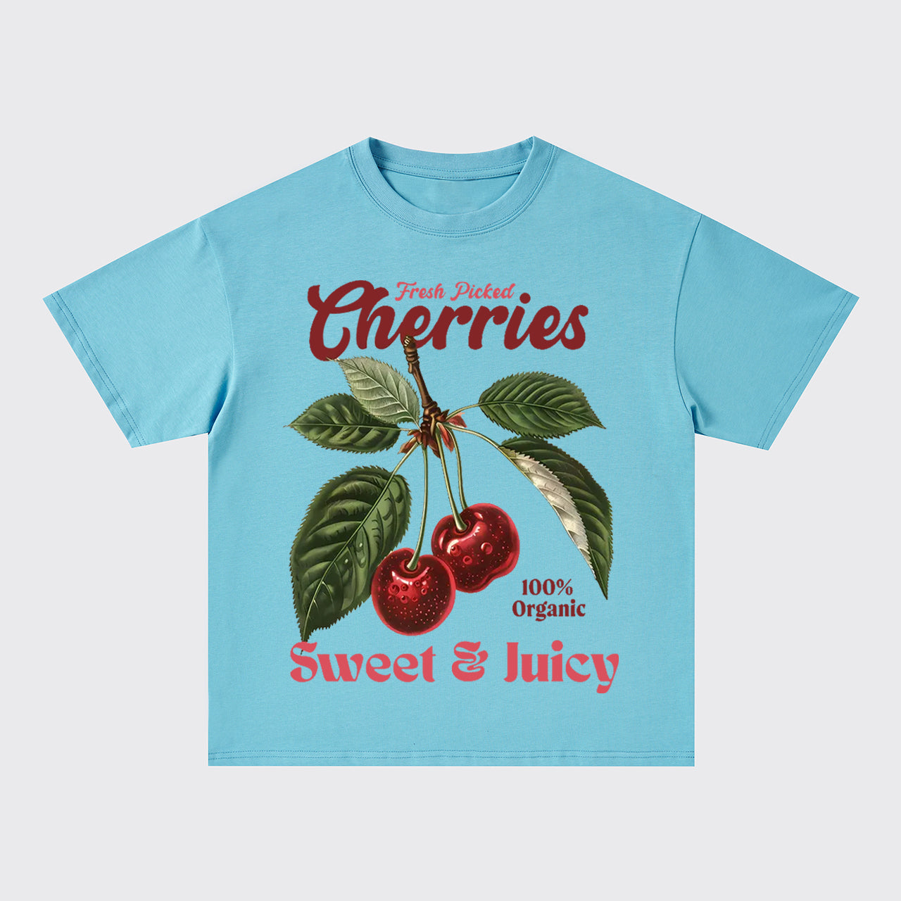 Fresh Pricked Cherries-Sweet And Juicy Oversize T-Shirts