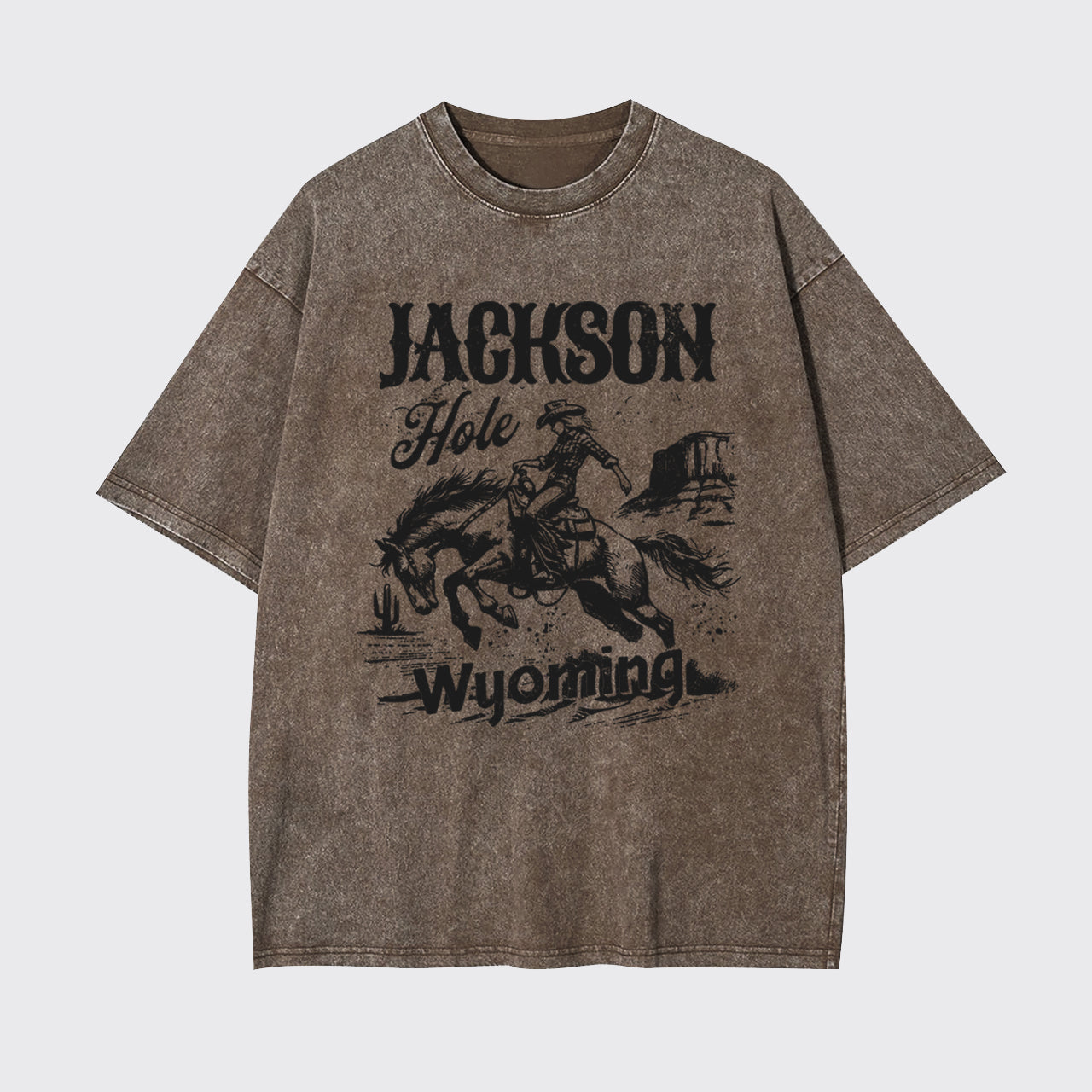 Vintage Cowboy-Jackson Hole Wyoming Garment-dye Tees