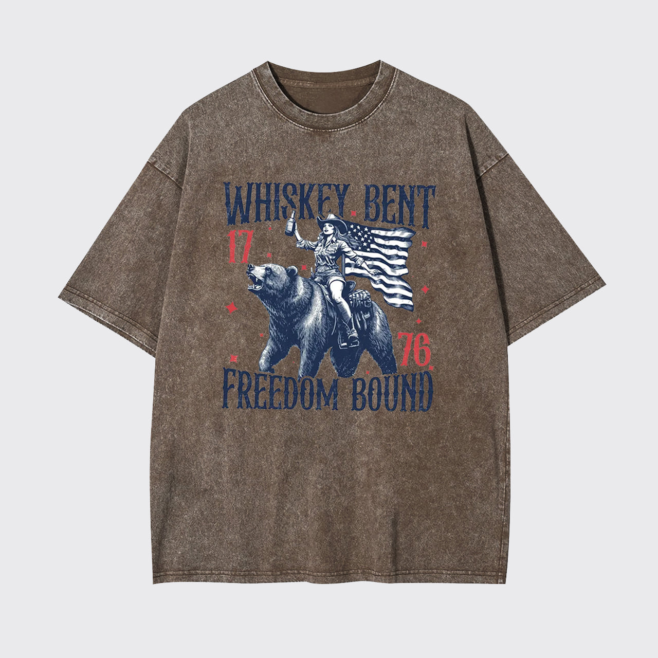 Independence Day-Whiskey Bent 1776 Garment-dye Tees