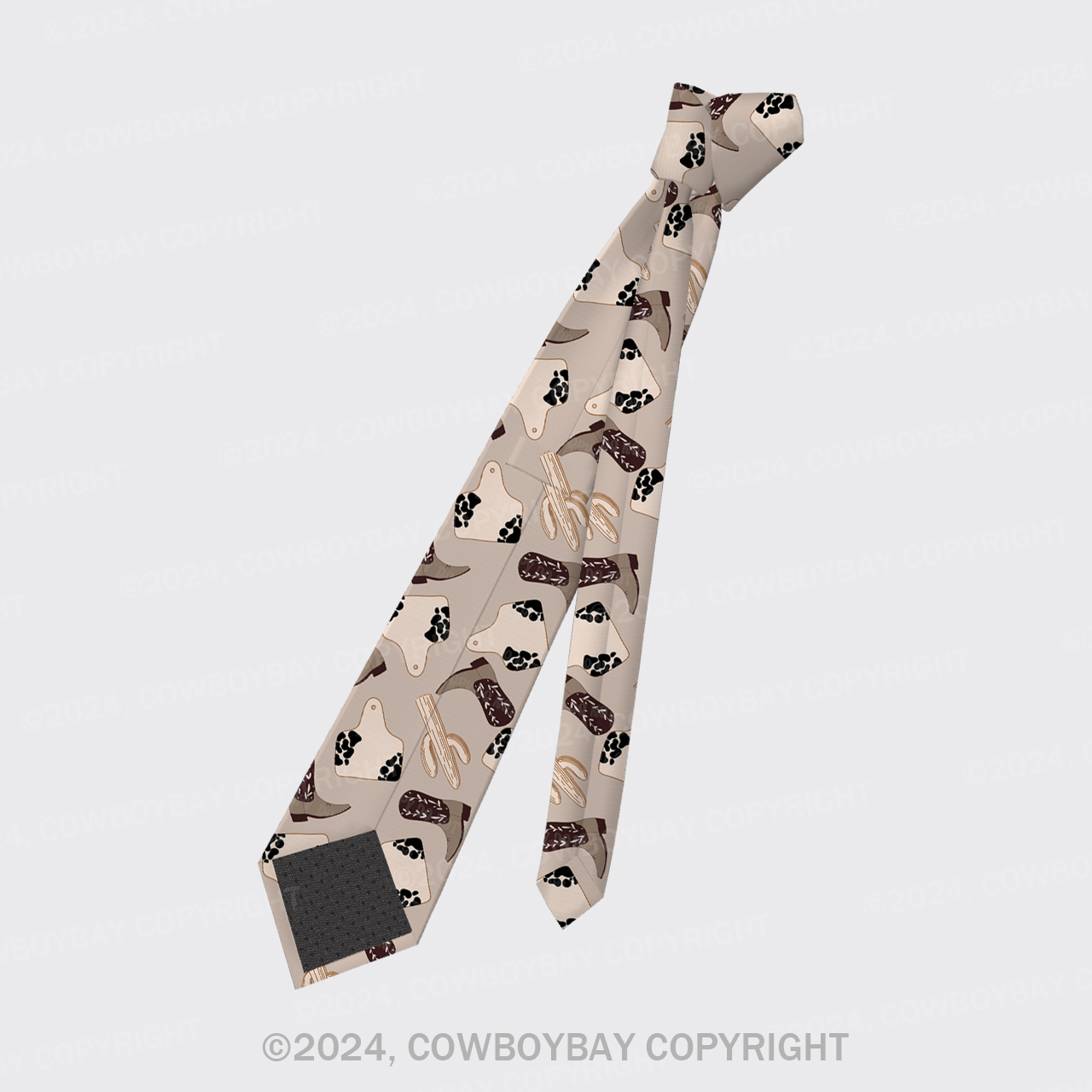 Boho Western Silk Necktie