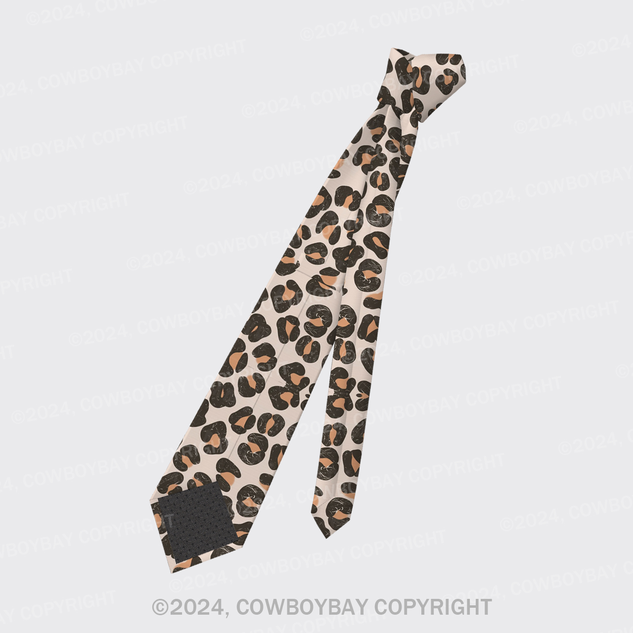 Boho Leopard Silk Necktie