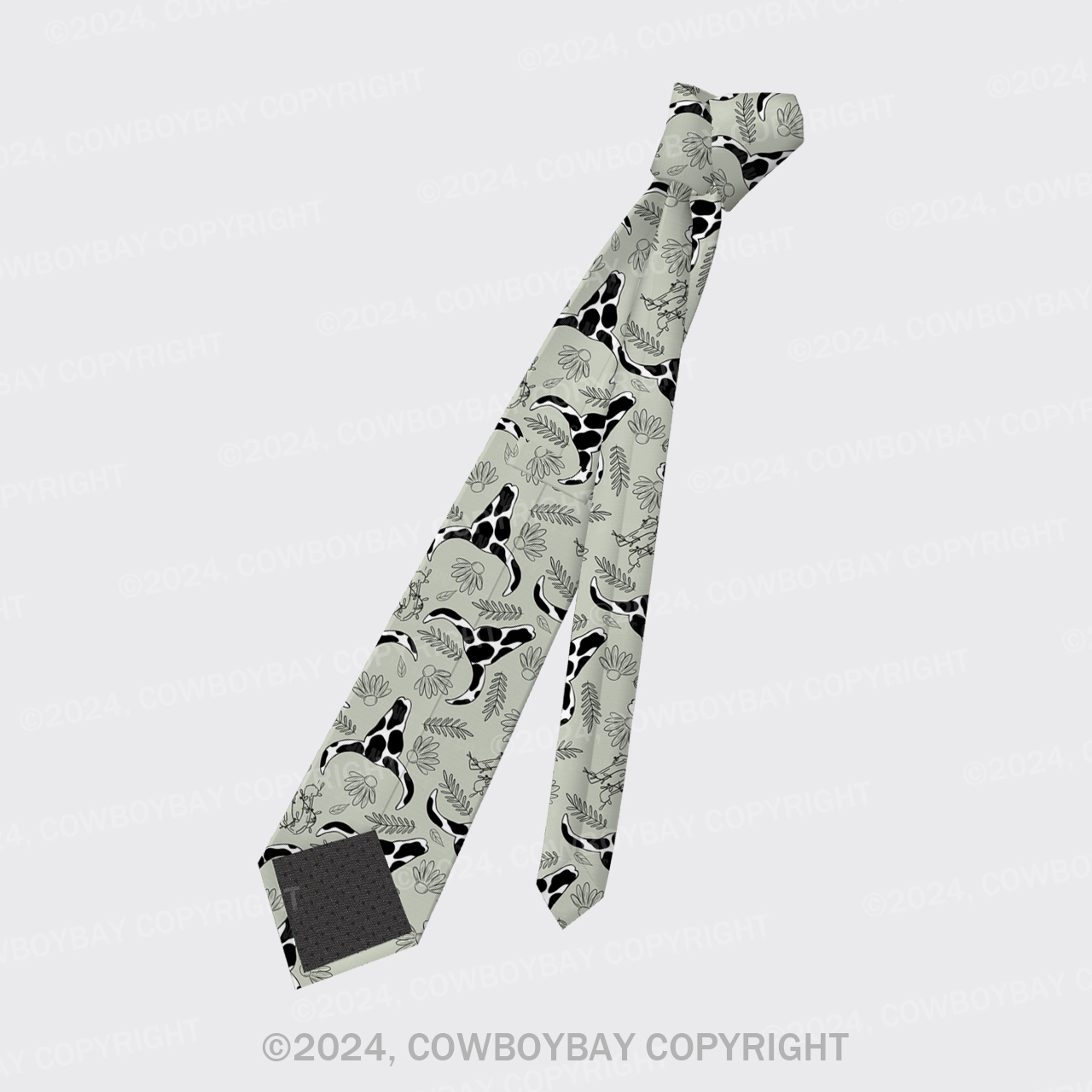 Earthy Western Silk Necktie