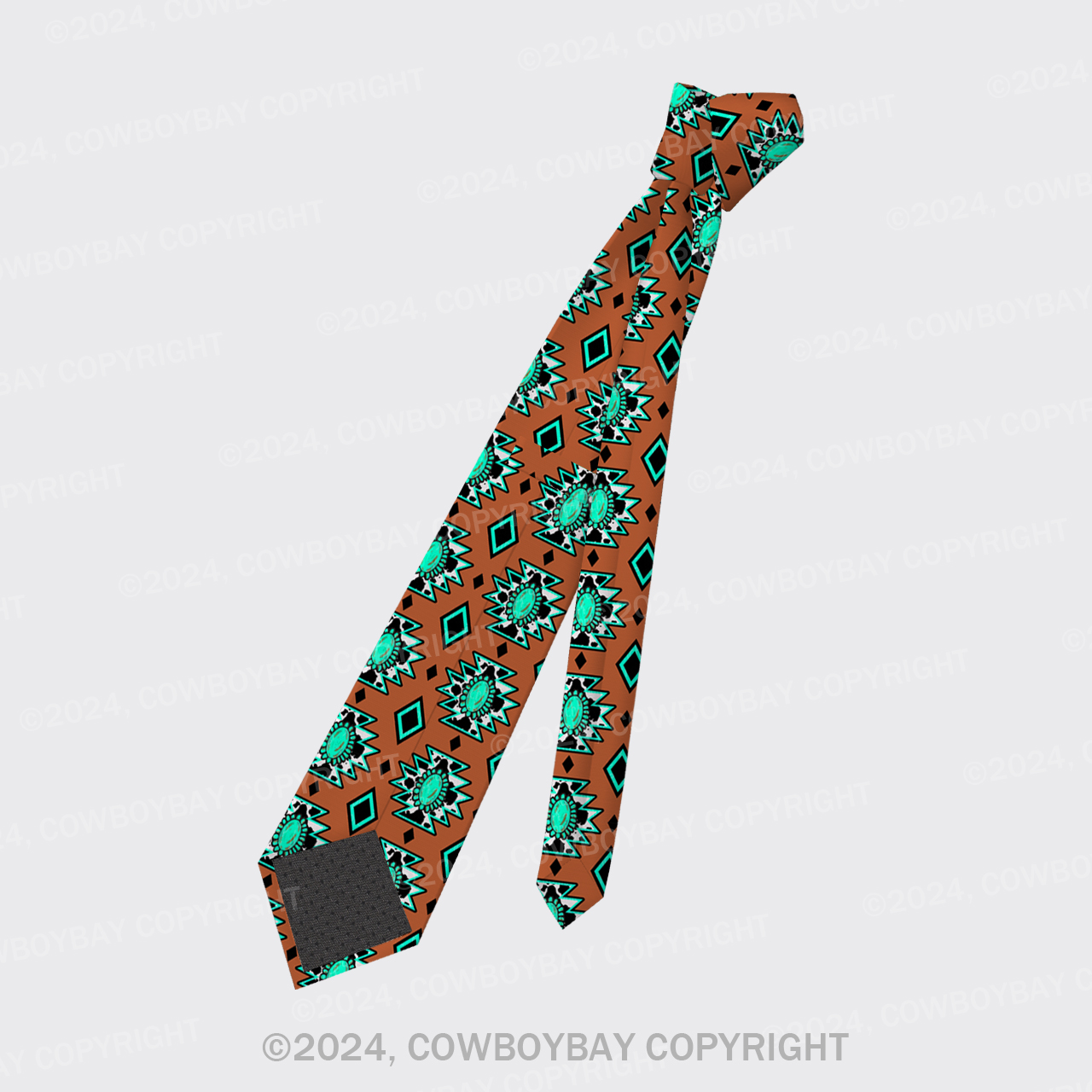 Western Aztec Silk Necktie