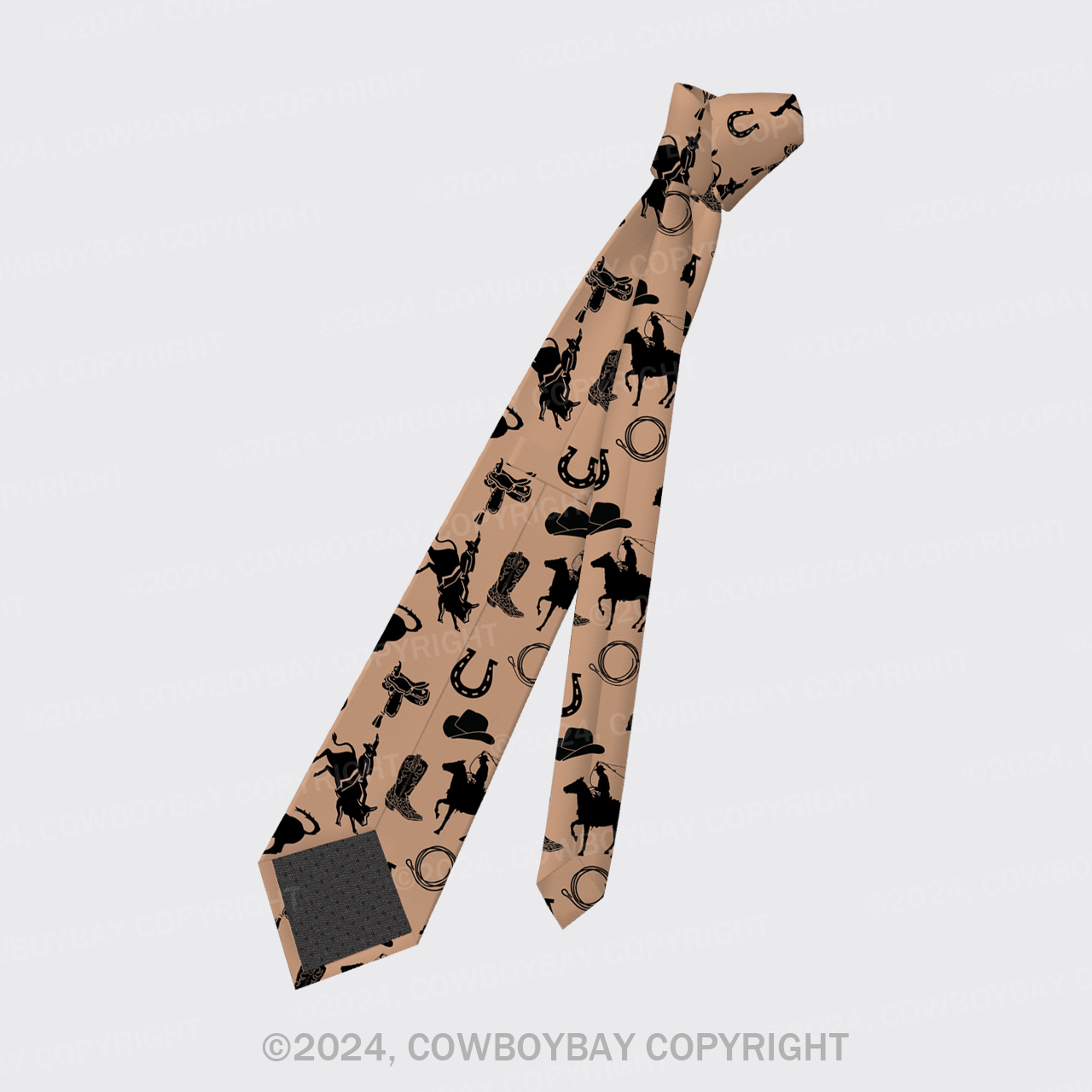 Rodeo Horse Riding Silk Necktie