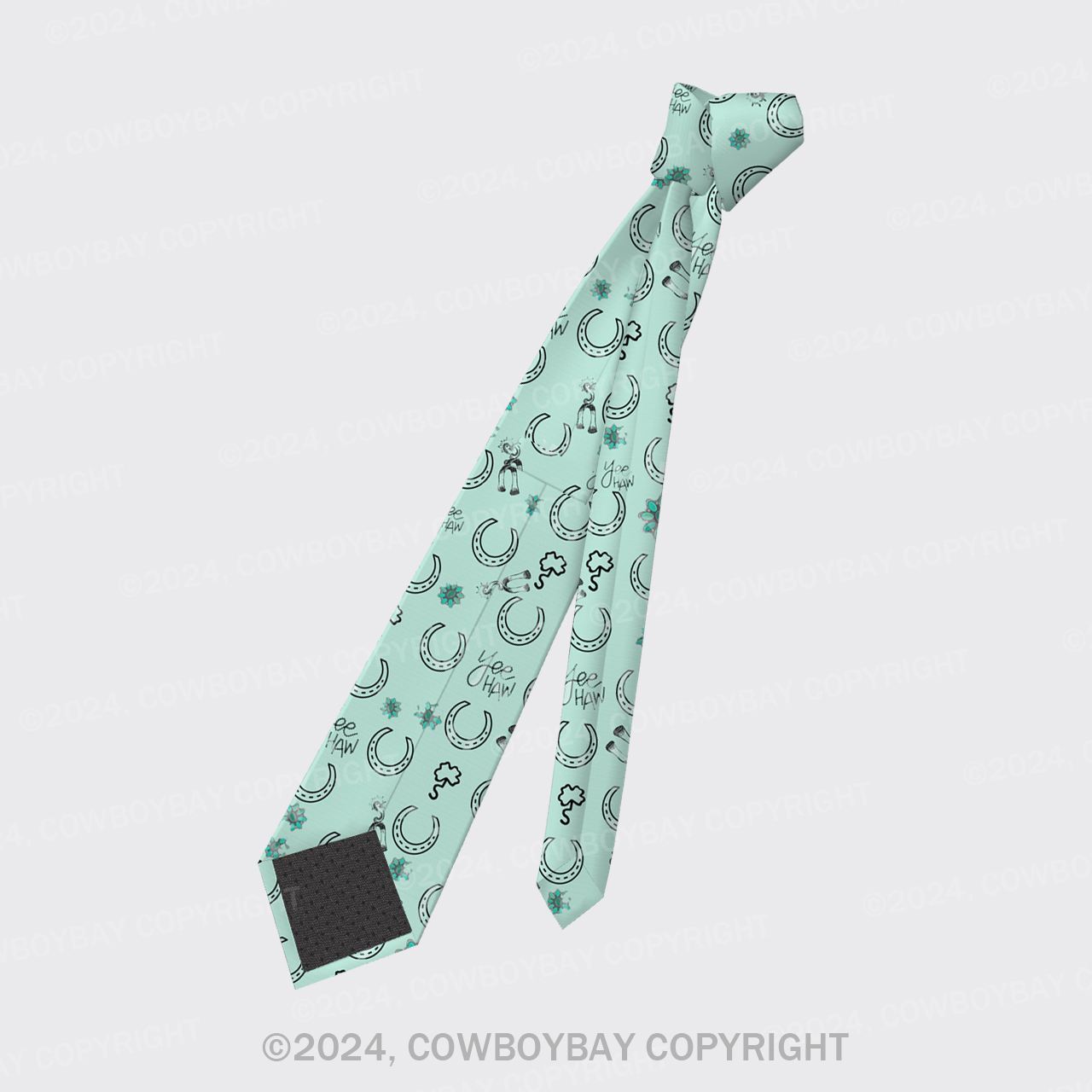 Cowboy Yeehaw Silk Necktie