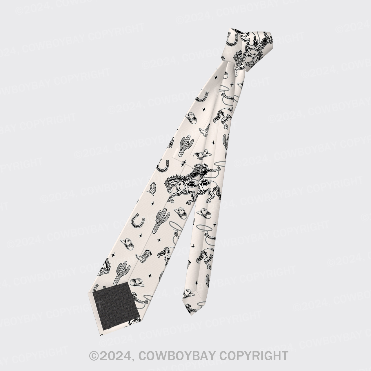 Boho Cowboy Silk Necktie