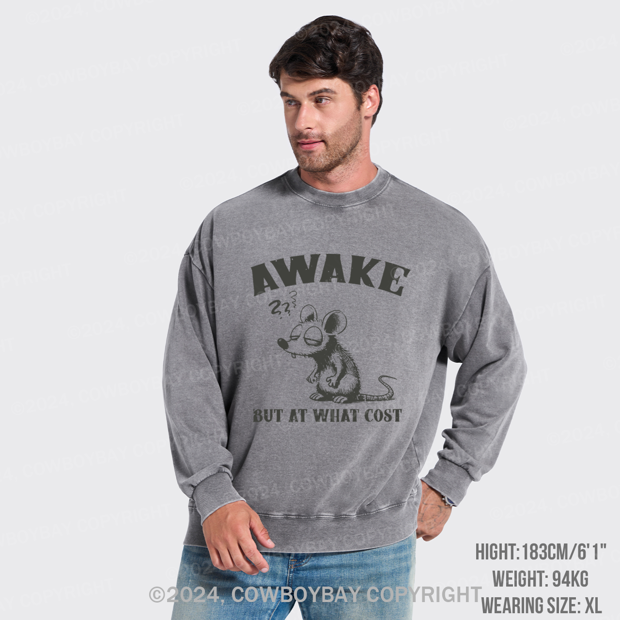 Awake But At What Cost? Washed Sweatshirts