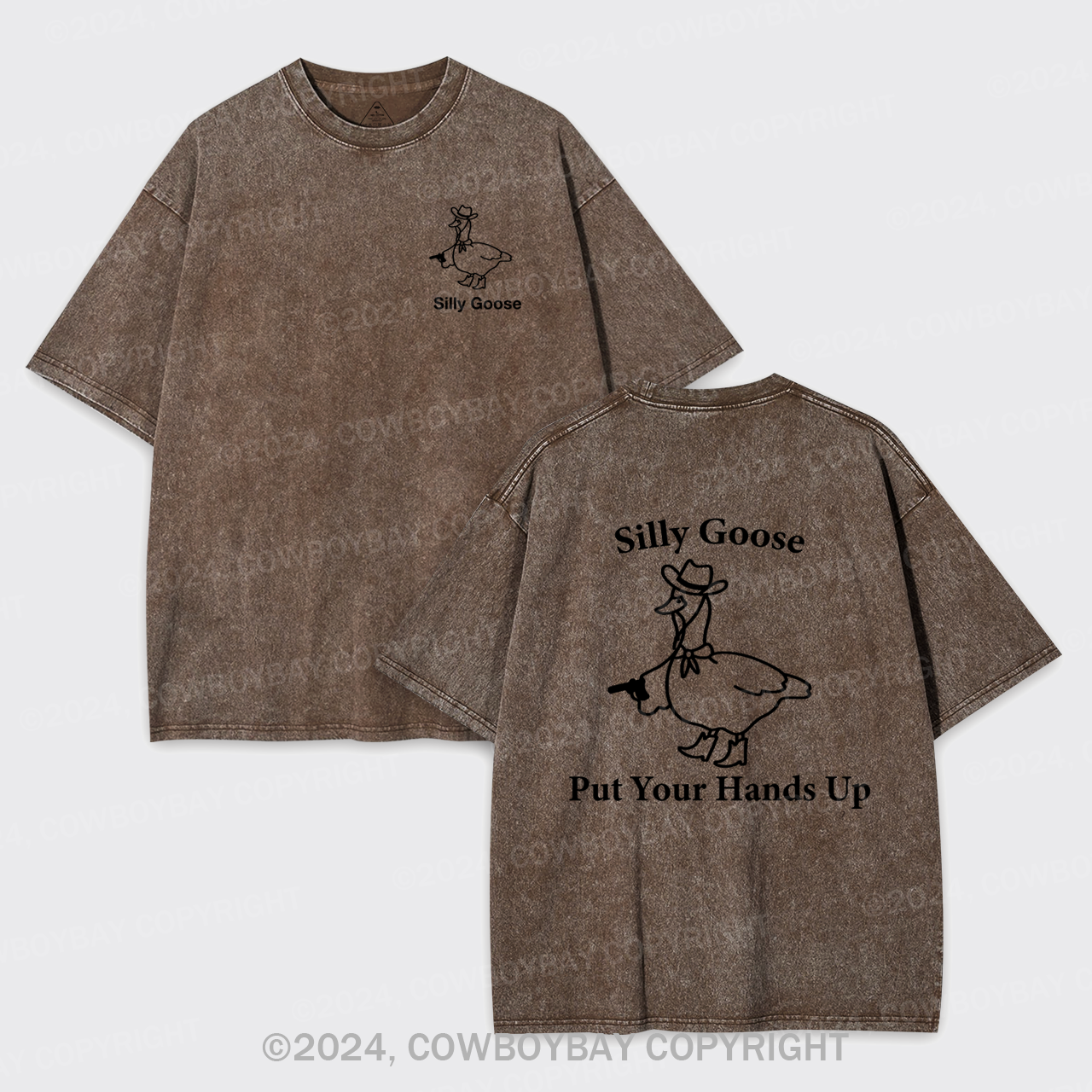 Silly Goose,Put Your Hands Up Garment-dye Tees