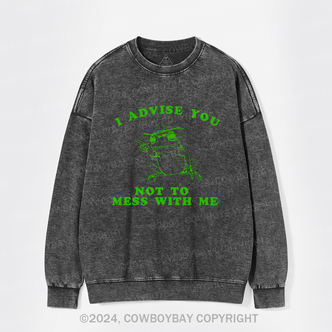 I Advise You Not To Mess With Me Washed Sweatshirts