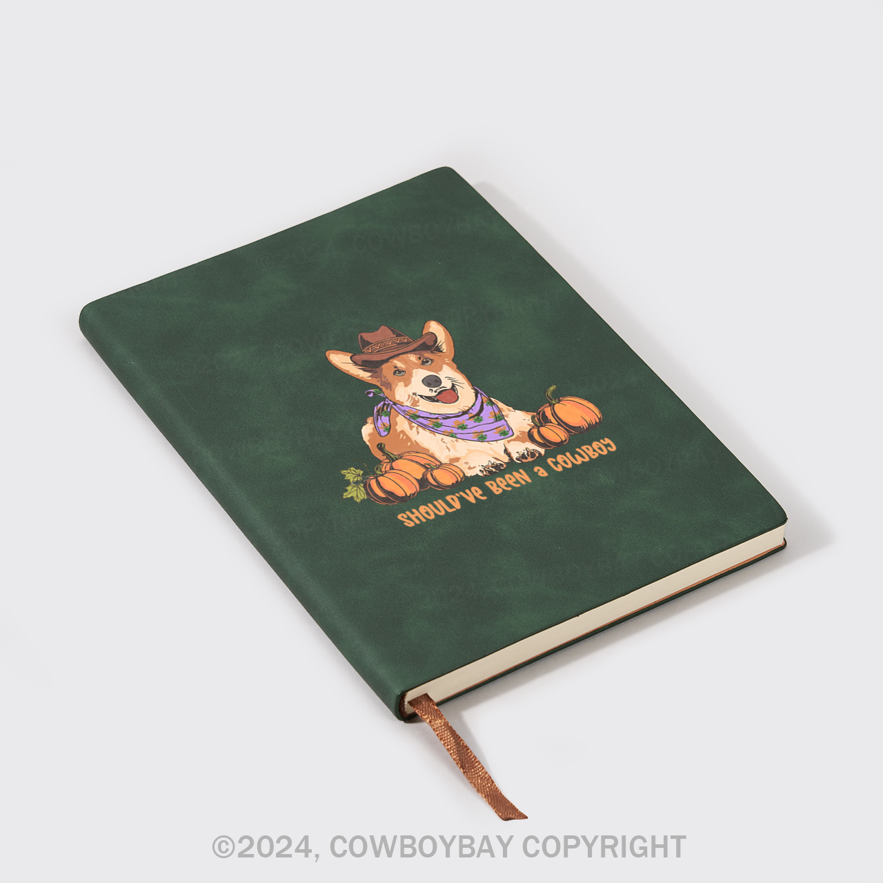 A5 Vintage Sheepbark Notebook-Should've Been A Cowboy