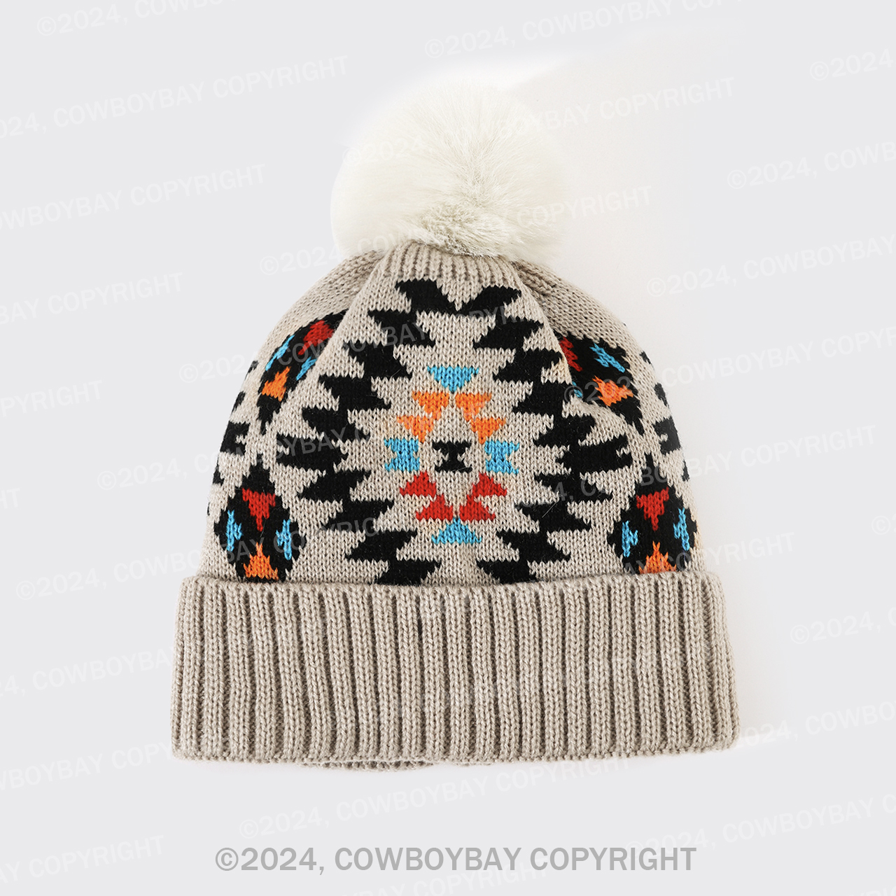 Cowboybay Jacquard Knitted Wool Hat