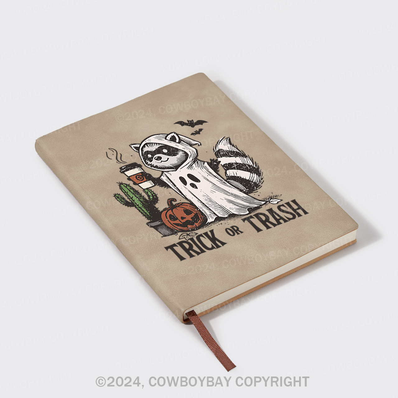 A5 Vintage Sheepbark Notebook-Trick Or Trash