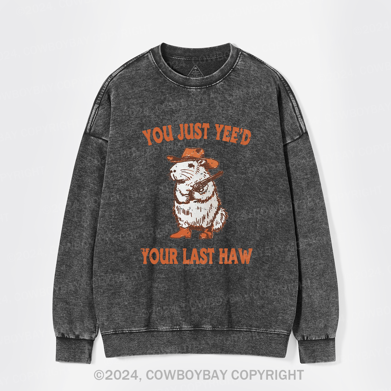 Stop It,I'm Scared Washed Sweatshirts