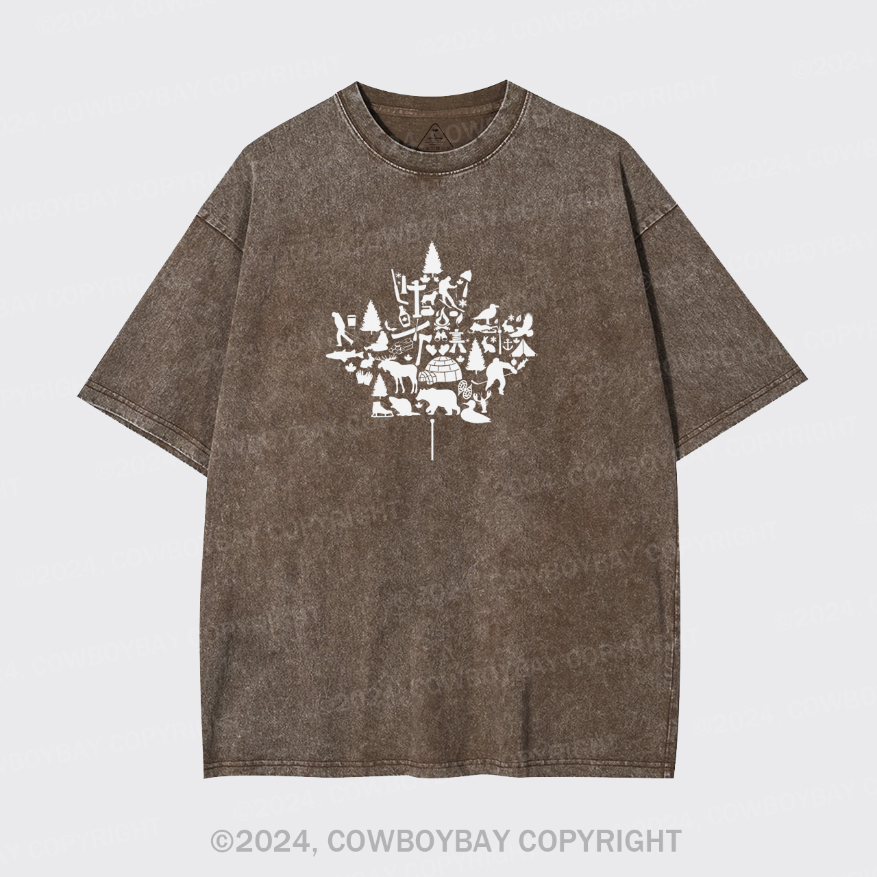 Canada Maple Leaf Garment-dye Tees