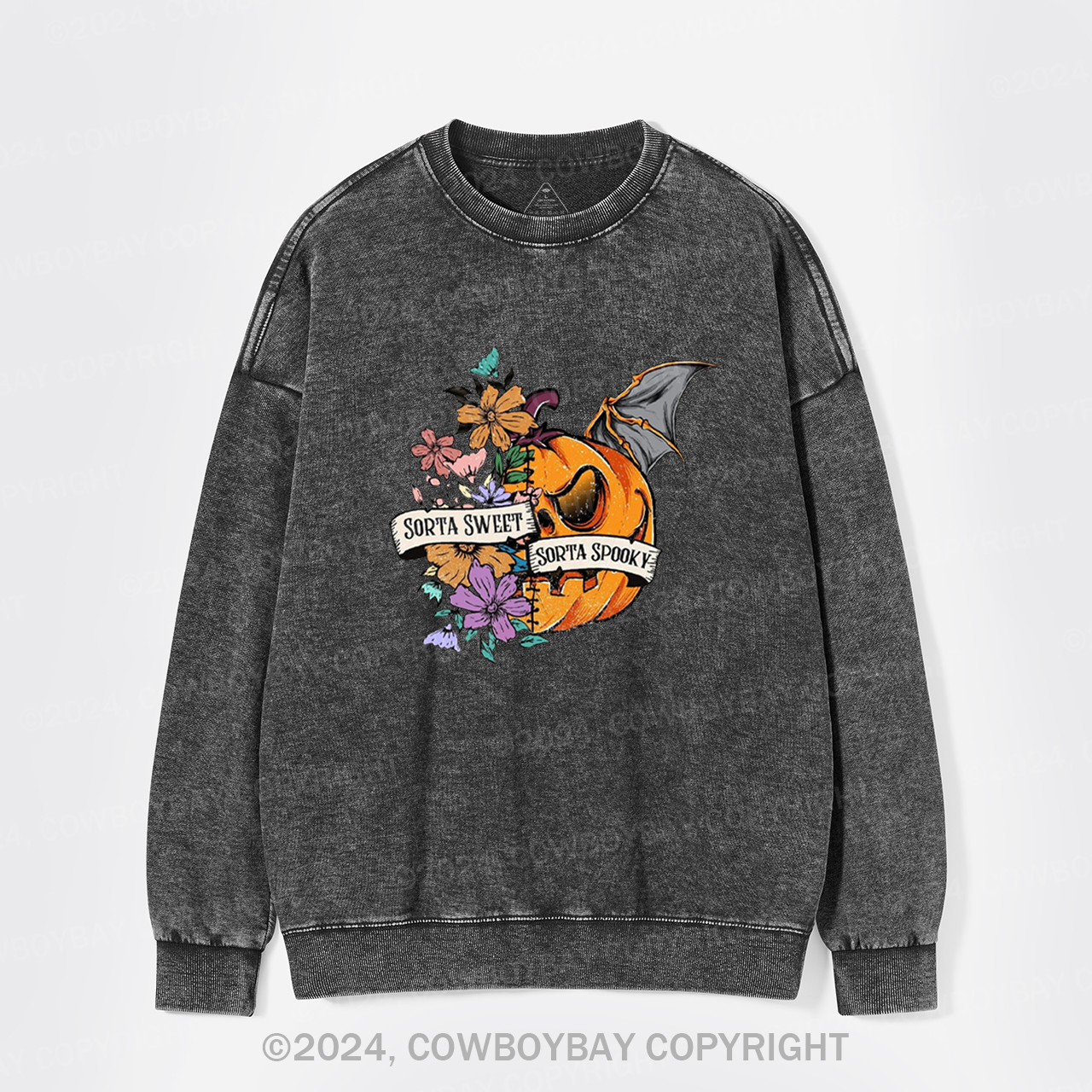 Sorta Sweet Sorta Spooky Washed Sweatshirts