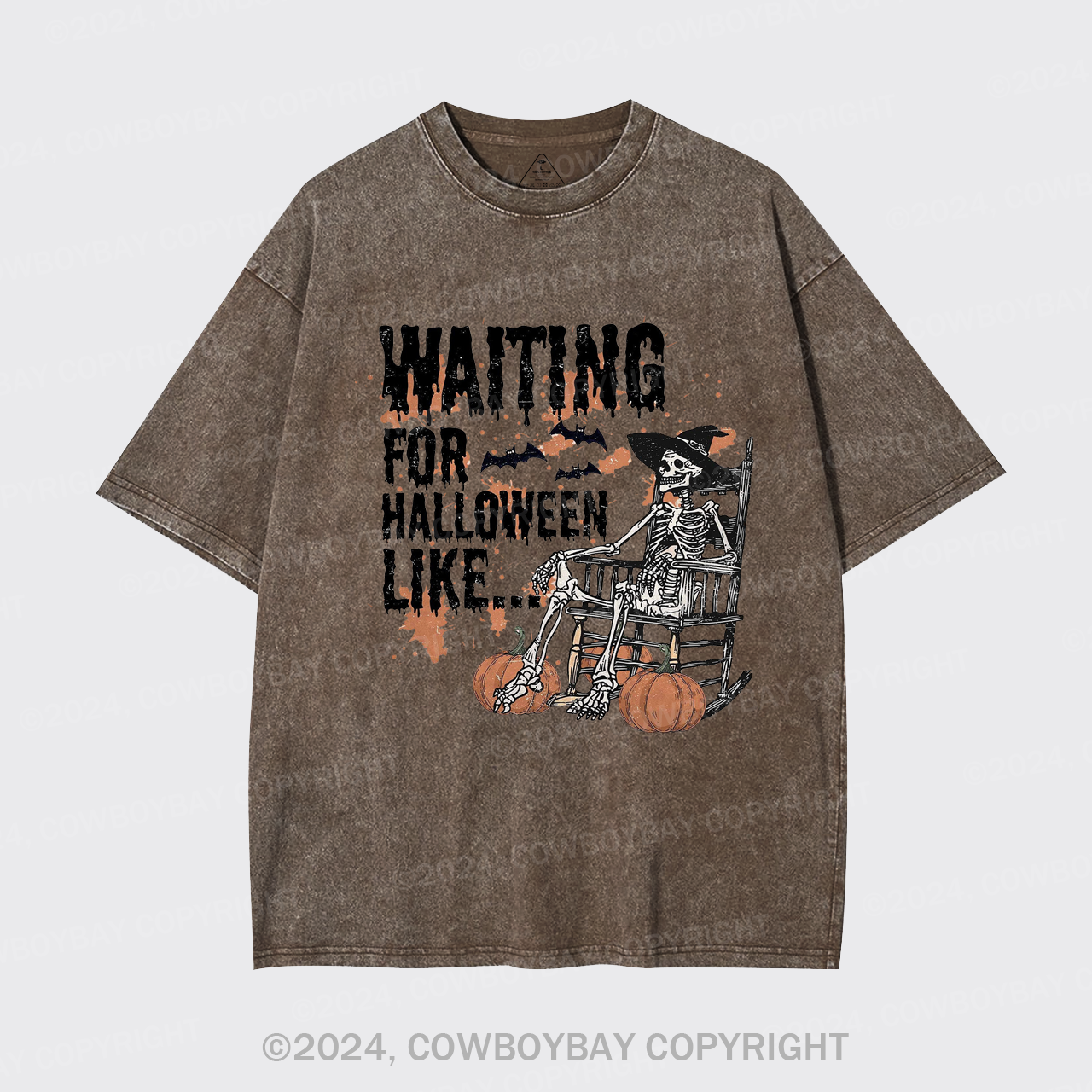 Waiting For Halloween Like Garment-dye Tees