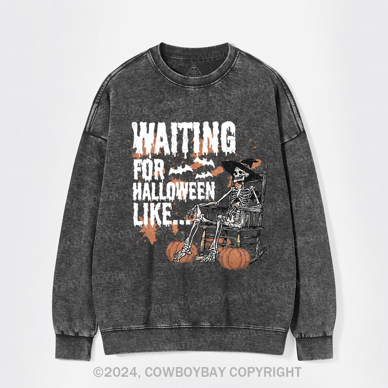 Waiting For Halloween Like Washed Sweatshirts