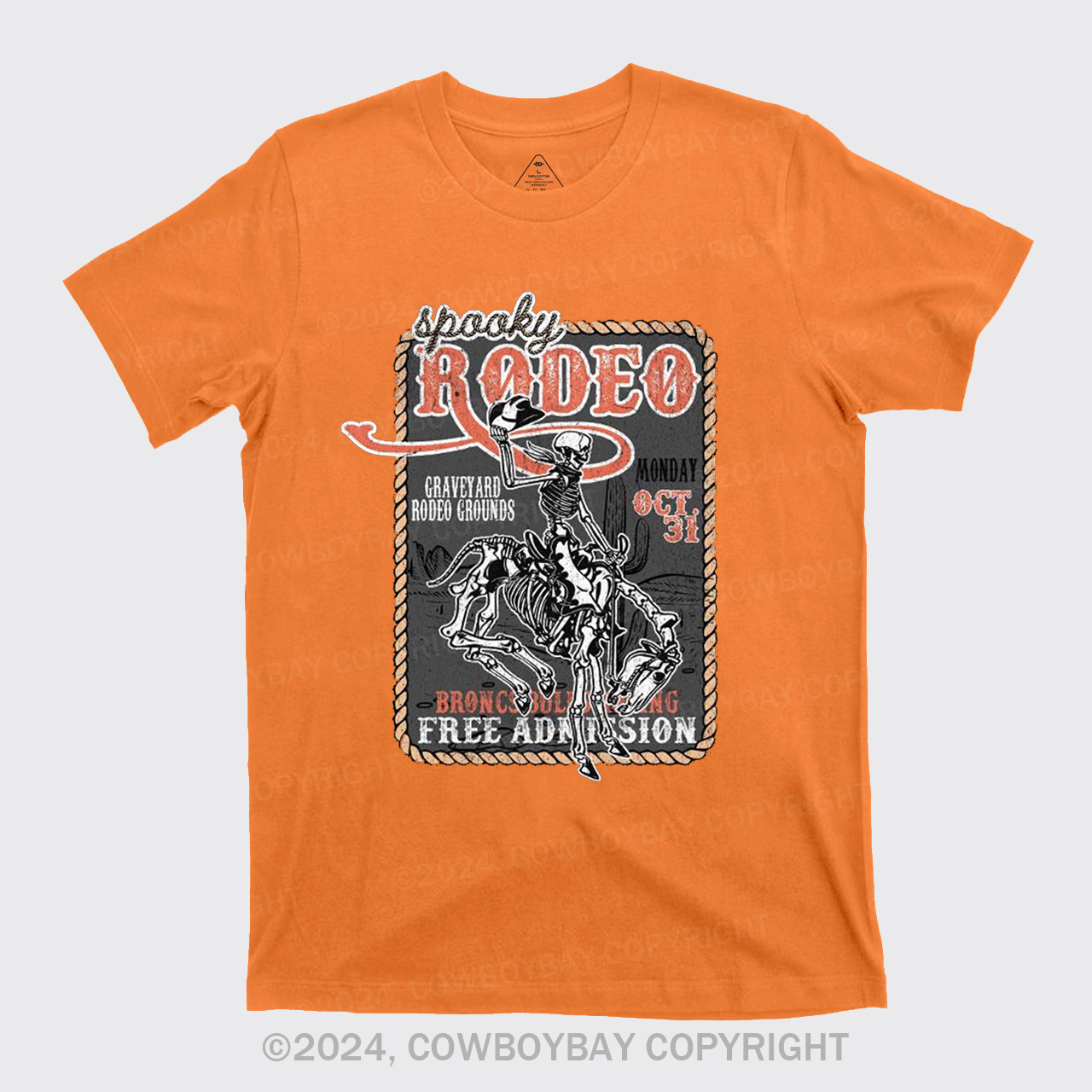 Funny Skeletons In Weird Rodeo T-Shirts