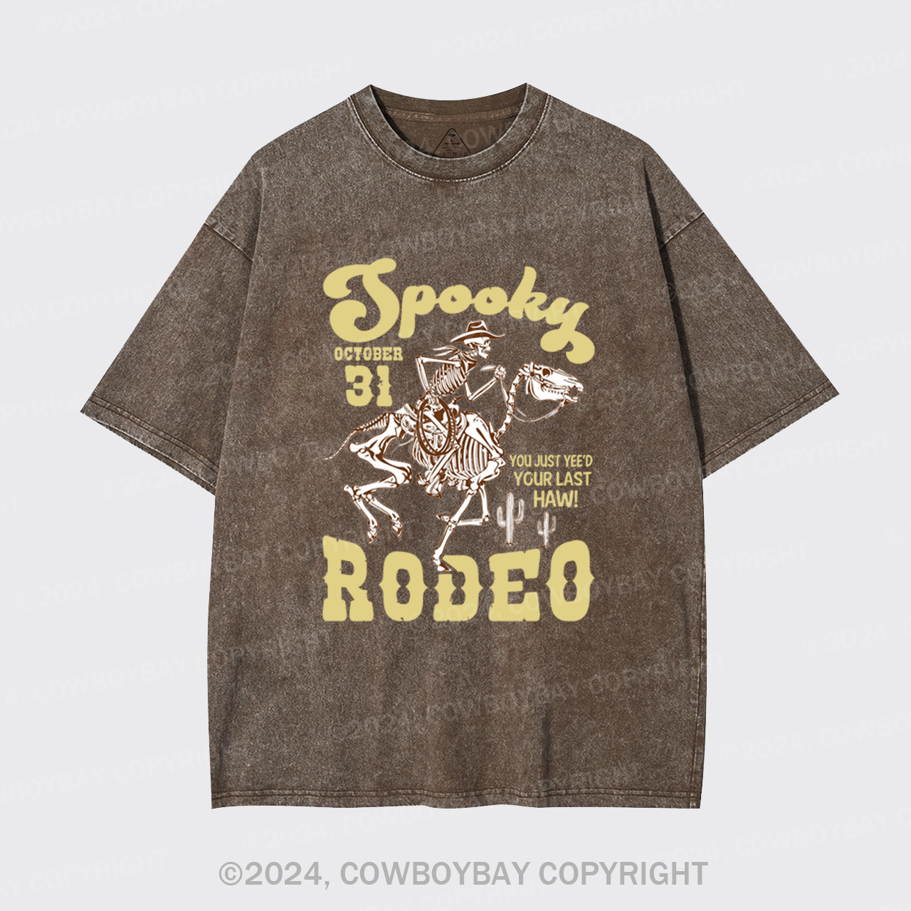 October 31,Spooky Rodeo Garment-dye Tees
