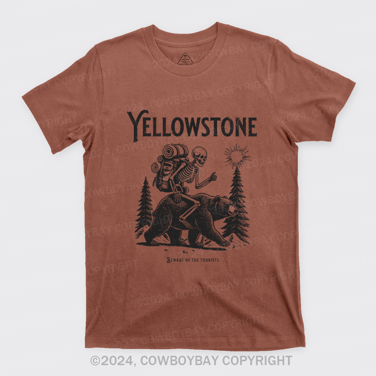 Yellowstone Skeleton Crewneck T-Shirts