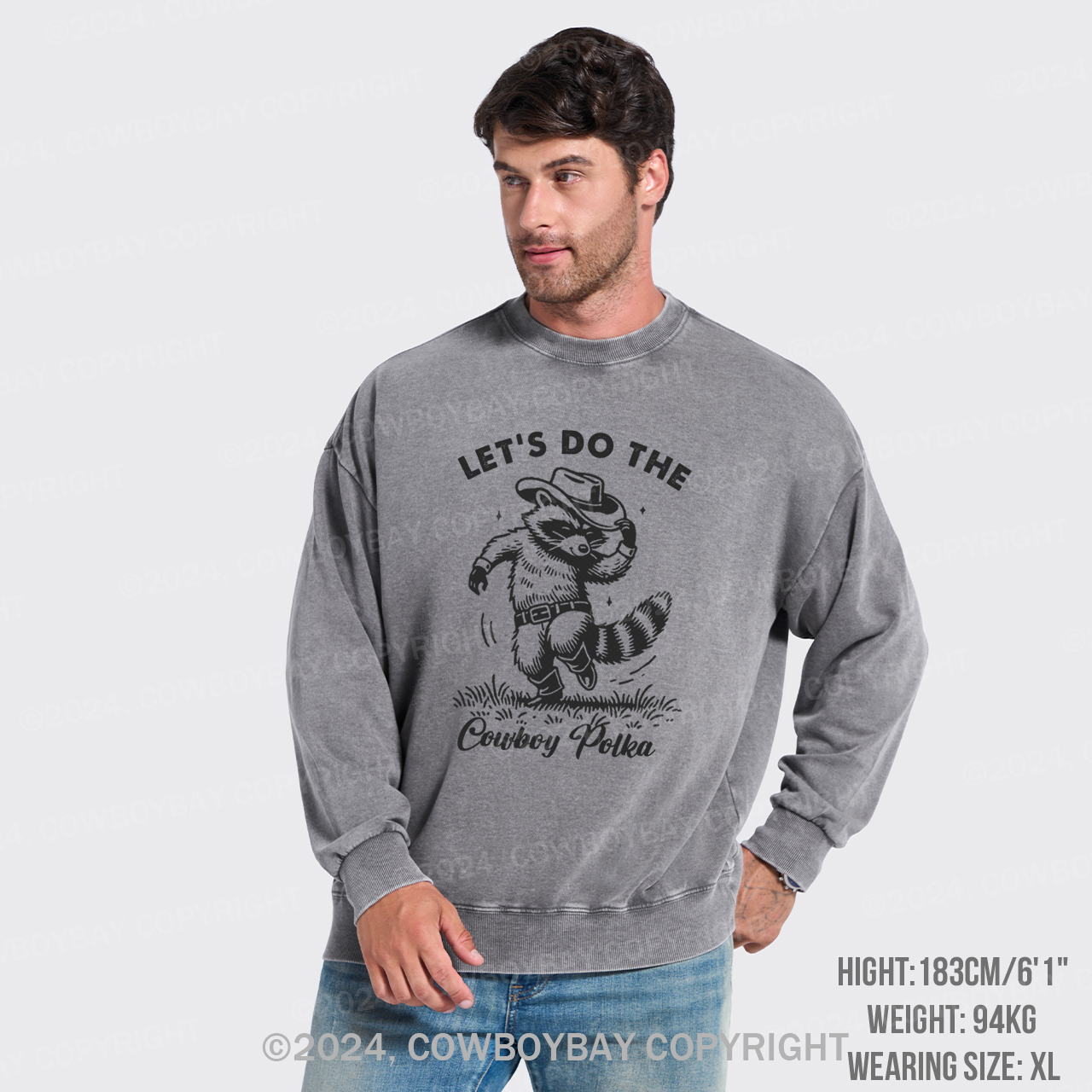 Let's Do The Cowboy Polka Washed Sweatshirts