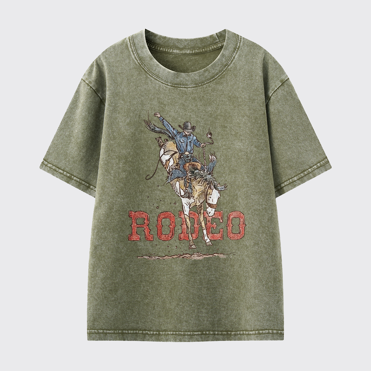 Rodeo Bronc Washed Toddler T-shirt