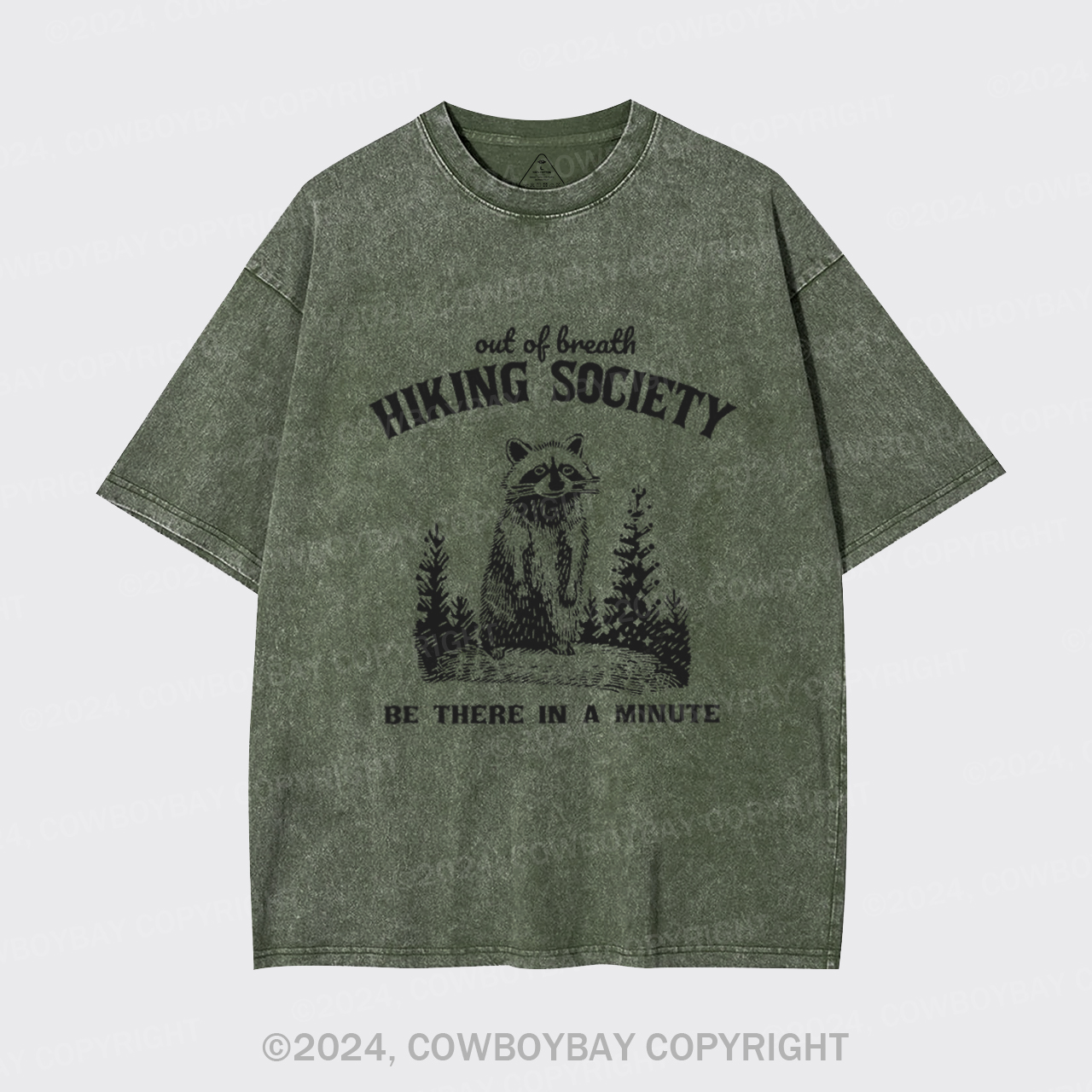 Out Of Breath Hiking Society Garment-dye Tees