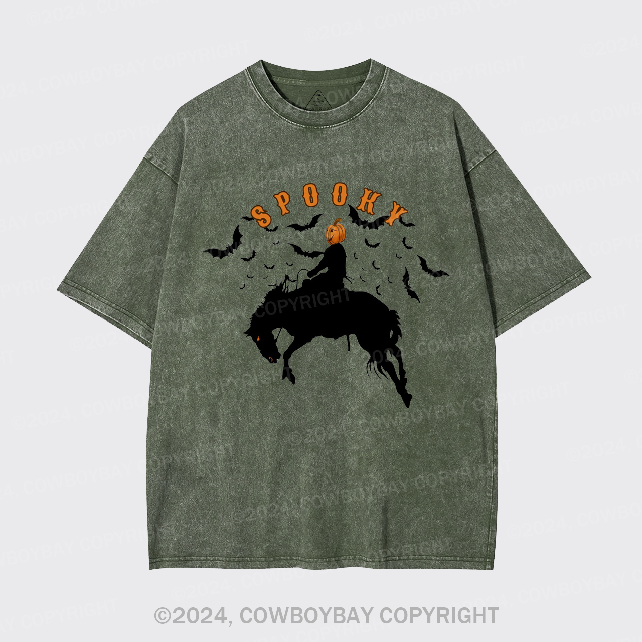 Spooky Bronc Garment-dye Tees