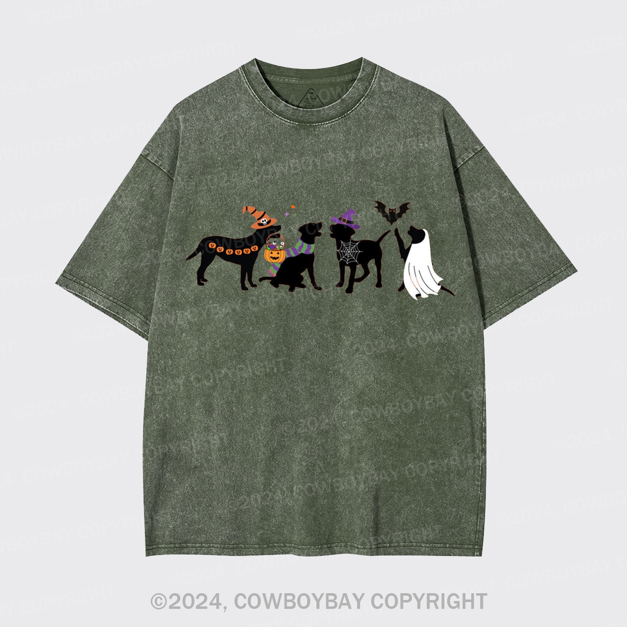 Halloween Dog Garment-dye Tees