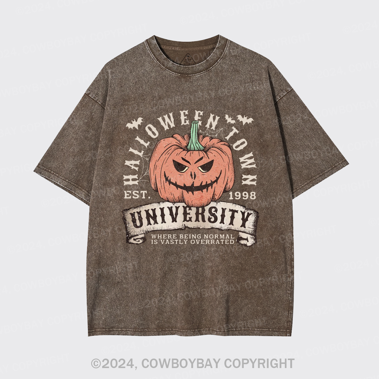 Halloween Town Fall Pumpkin Garment-dye Tees