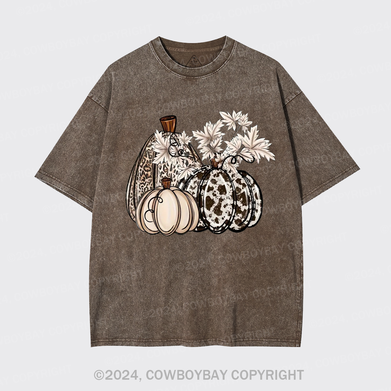 Pumpkins Fall Halloween Garment-dye Tees