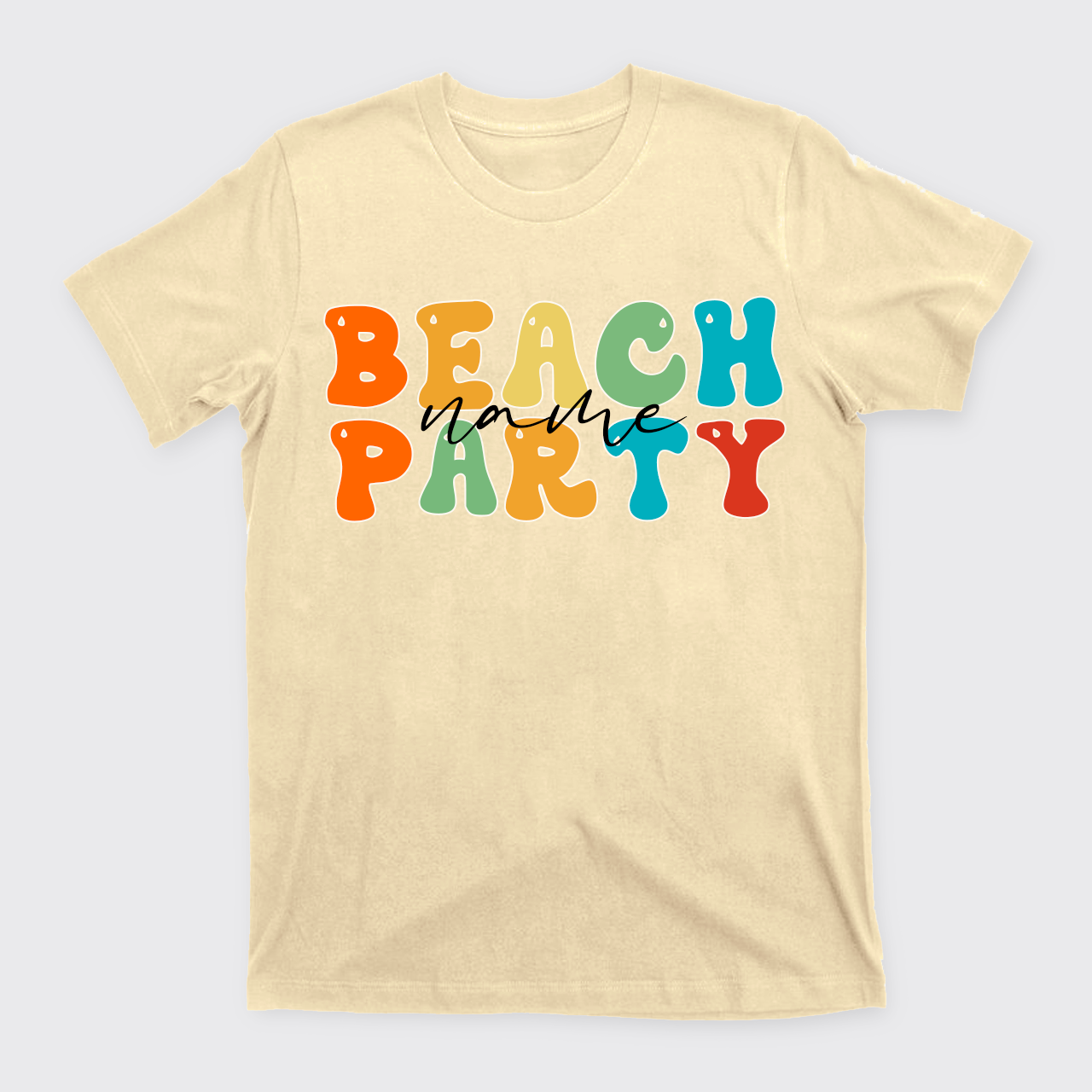 Personalized Name Beach Party T-Shirts