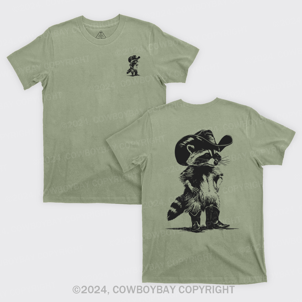 Western Vintage Cowboy Racoon T-Shirts