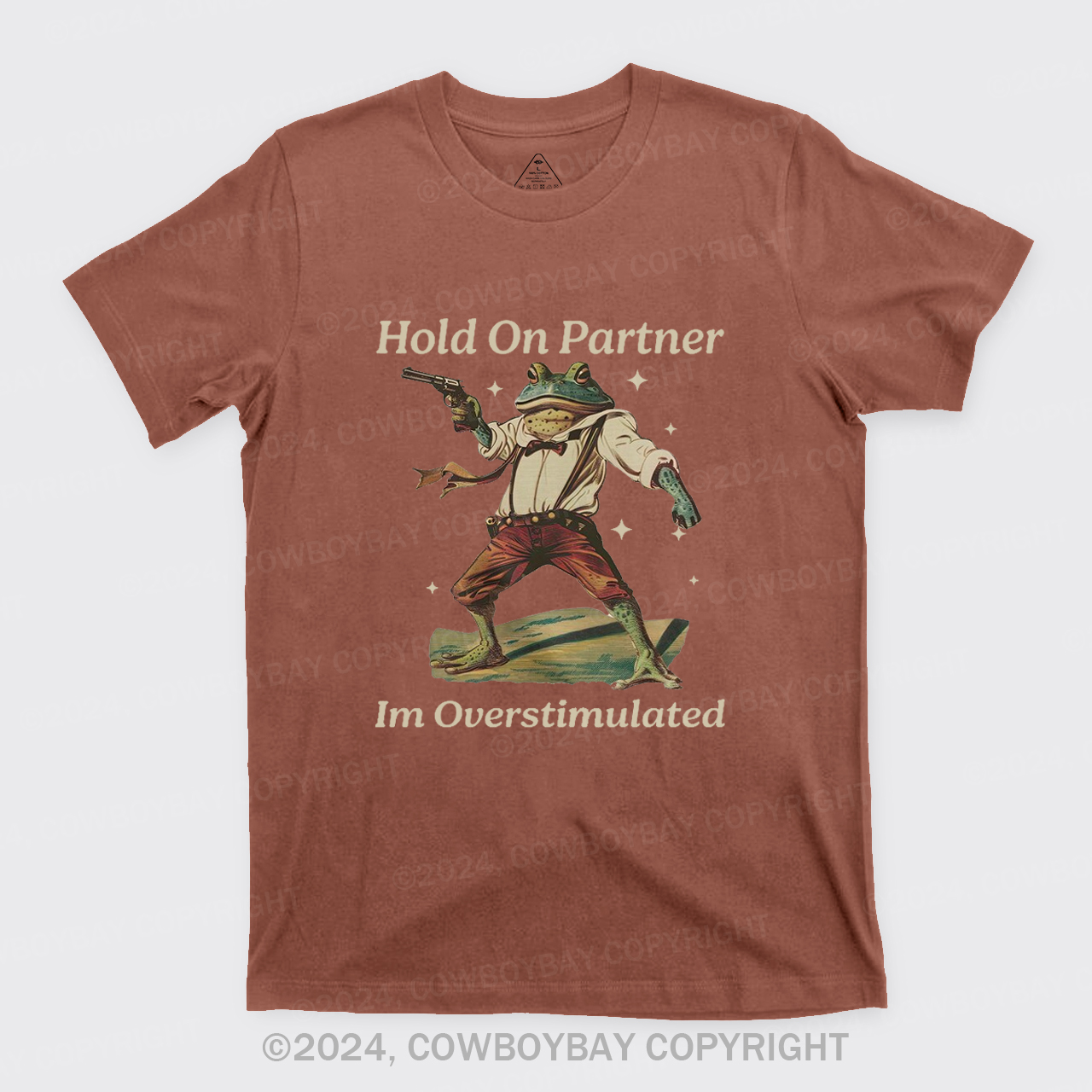 Hold On Partner Im Overstimulated T-Shirts