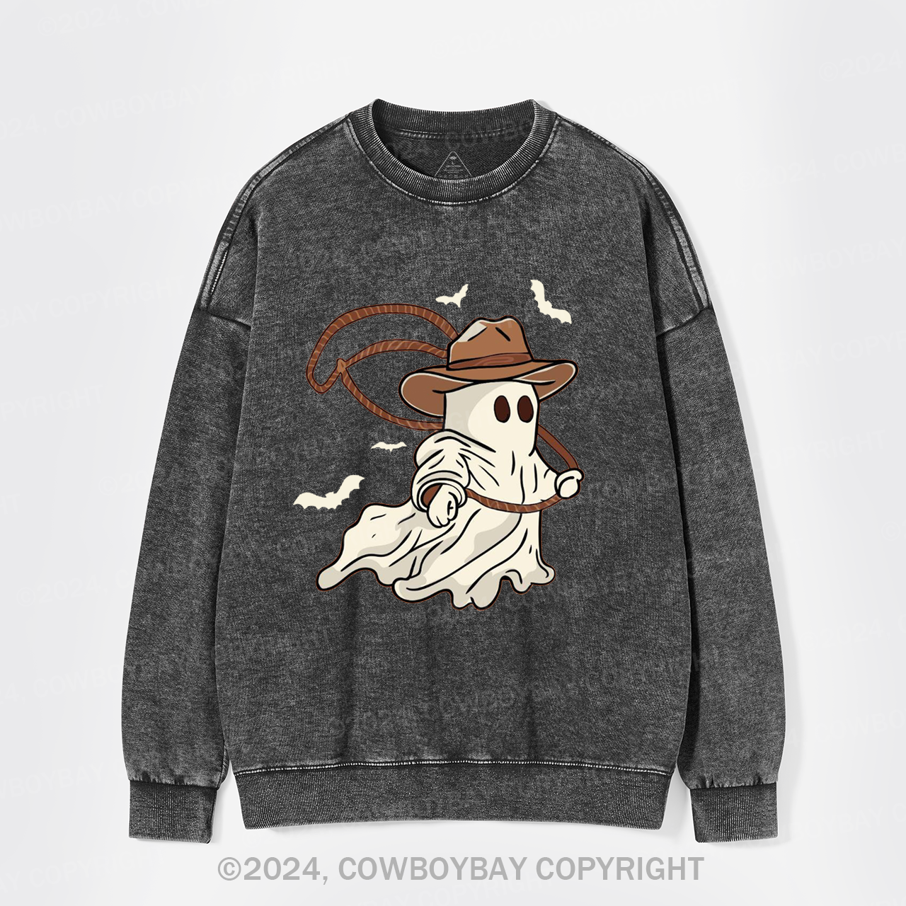Ghost Cowboy Lasso Washed Sweatshirts