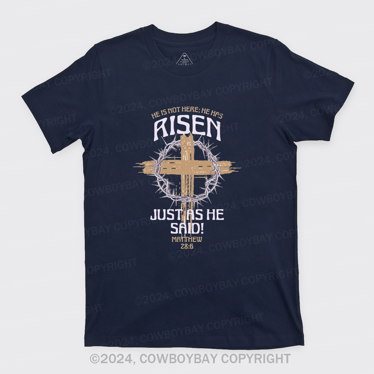 Retro He Is Not Here He Is Risen T-Shirts
