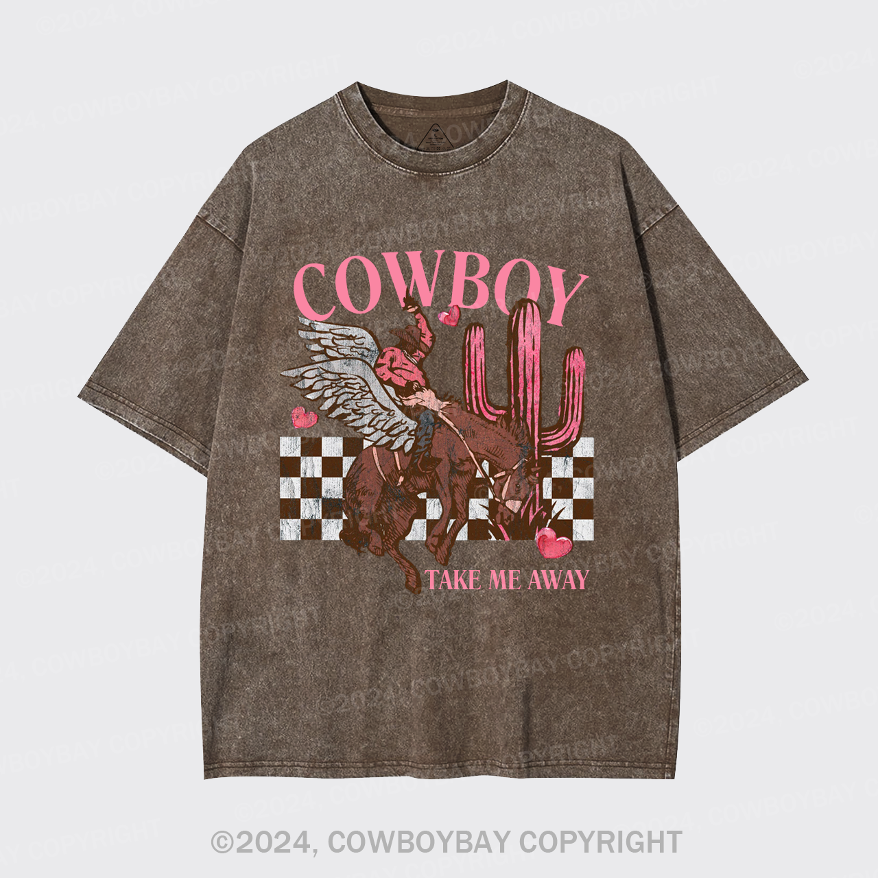 Cowboy Take Me Away Wild West Garment-dye Tees
