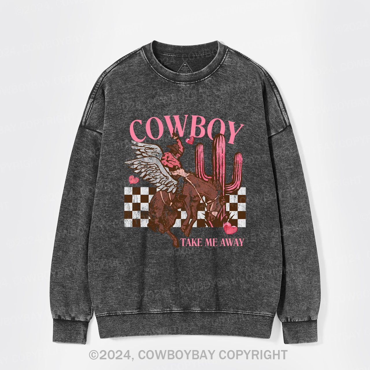 Cowboy Take Me Away Wild Washed Sweatshirts