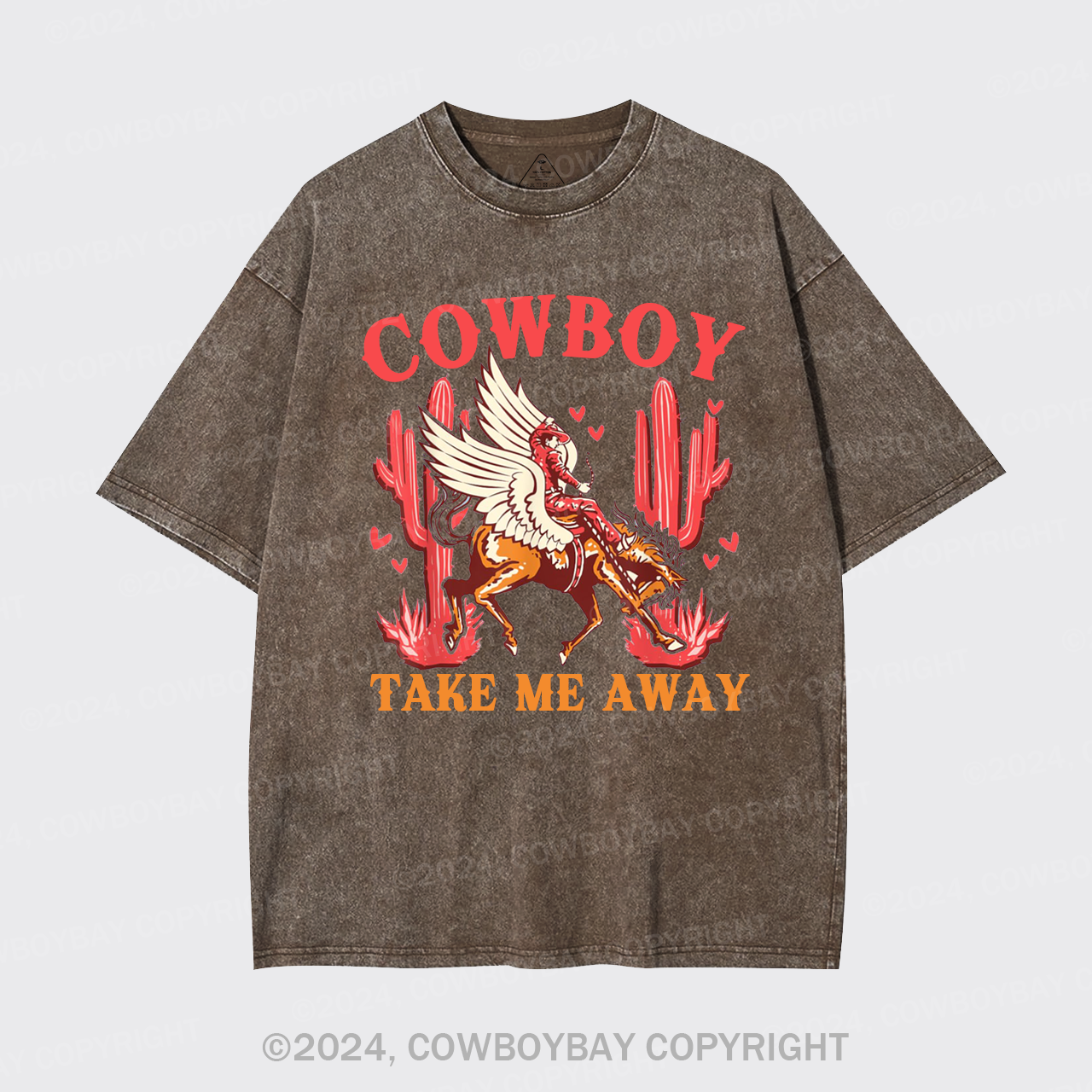 Wild West Cowboy Take Me Away Garment-dye Tees