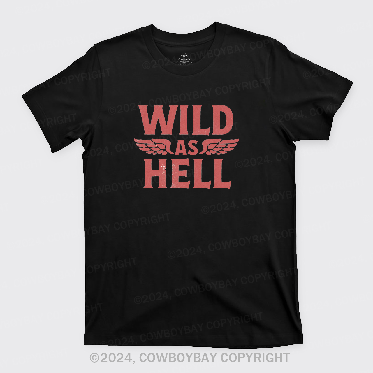 Wild As Hell Wings Rock N Roll Cowgirl T-Shirts