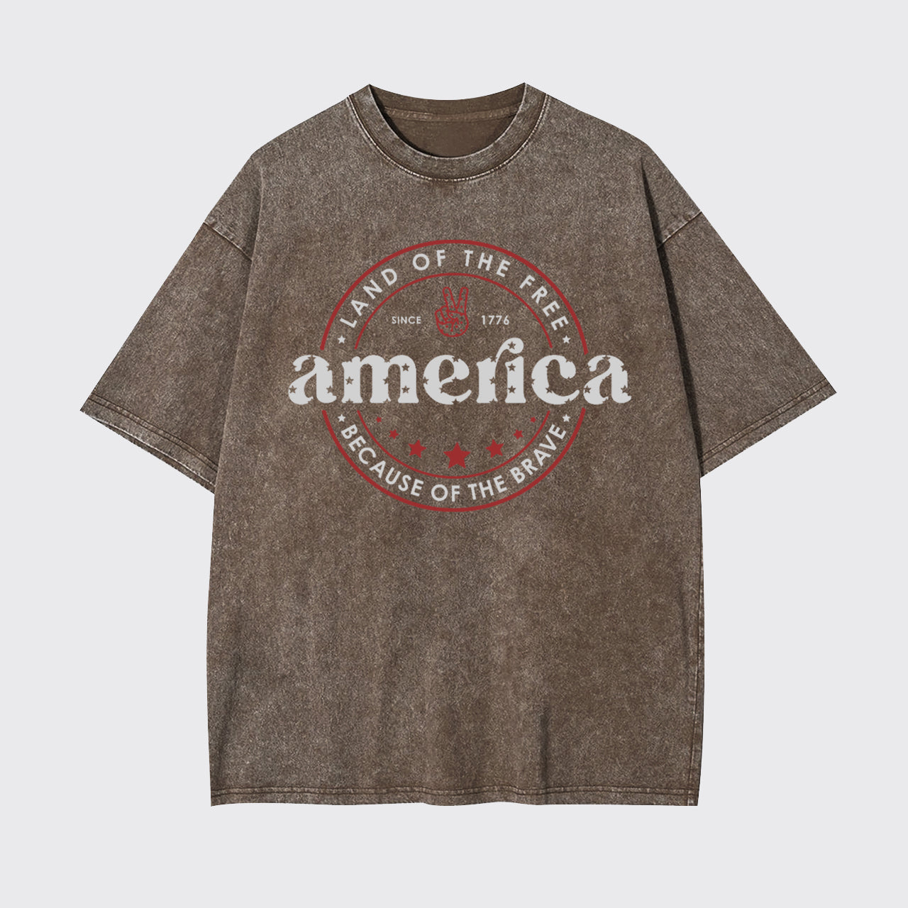 America Land Of The Free Garment-dye Tees