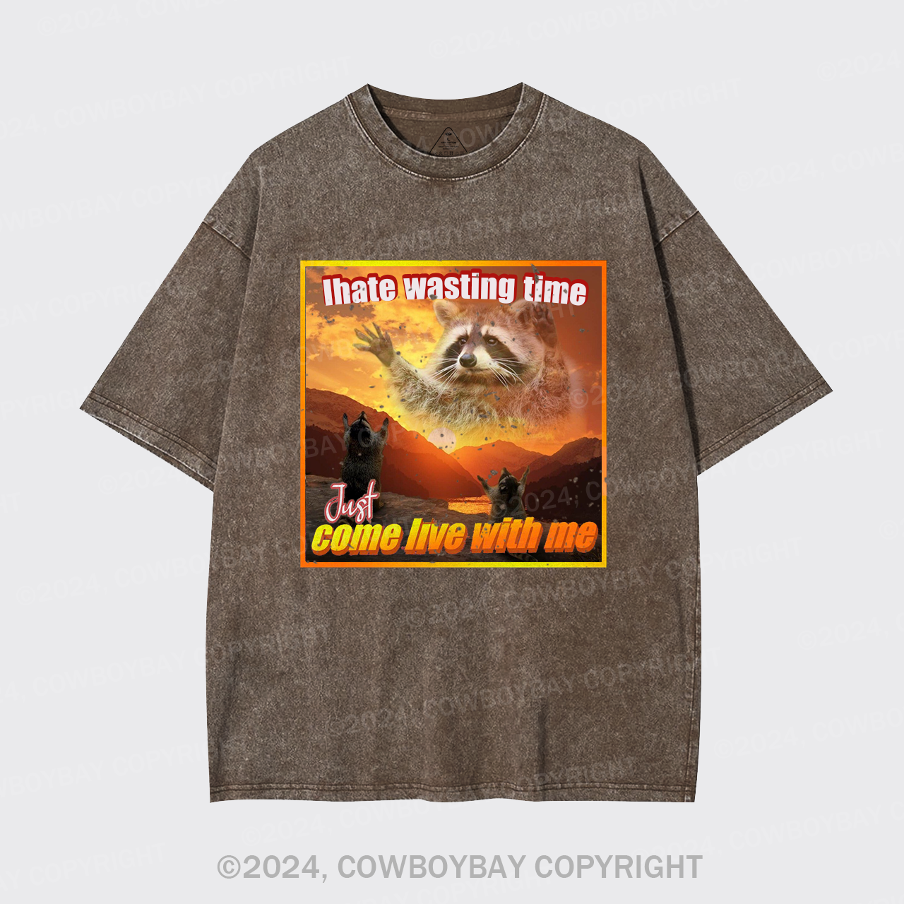 I Hate Wasting Time Just Come Live With Me Garment-dye Tees