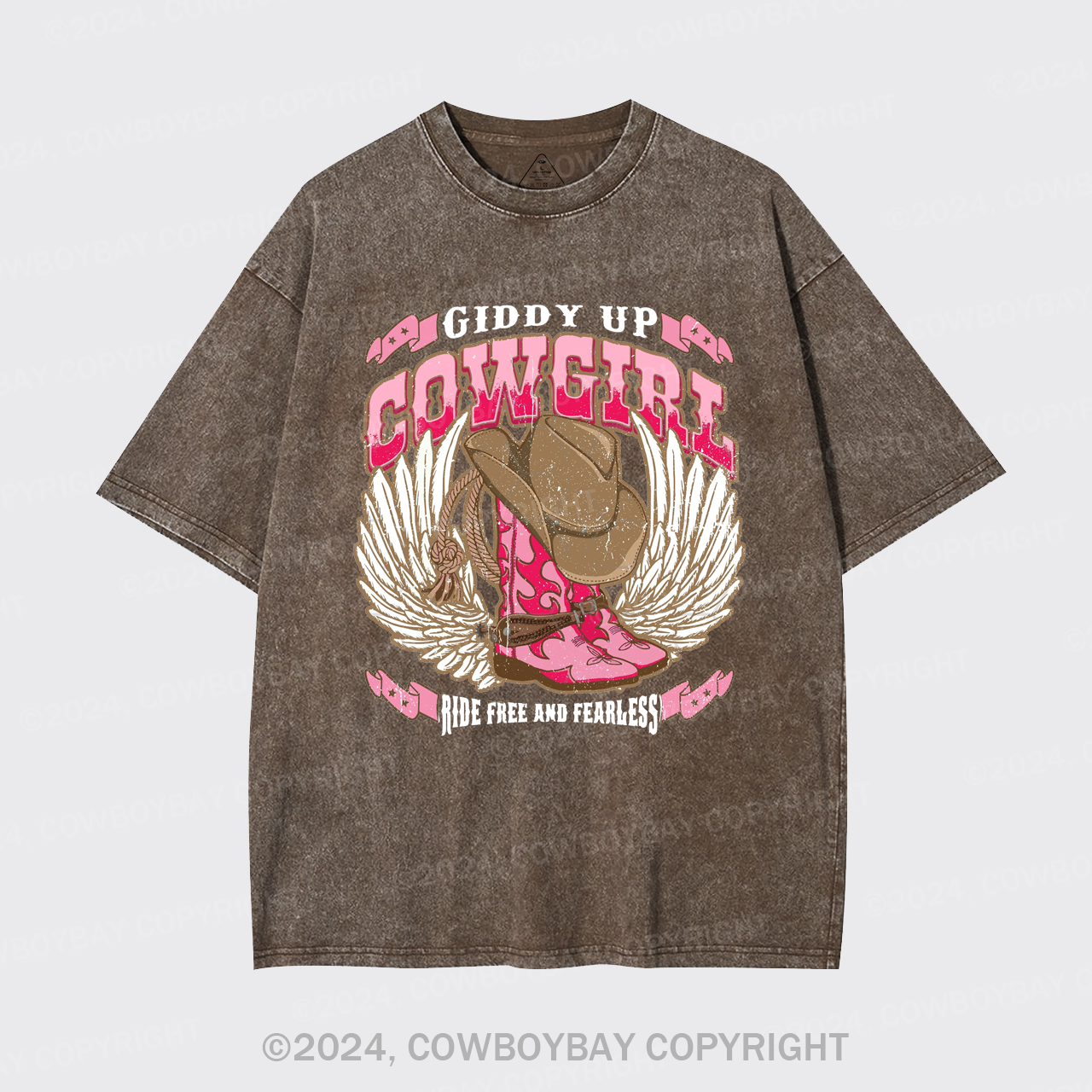 Giddy Up Cowgirl Garment-dye Tees