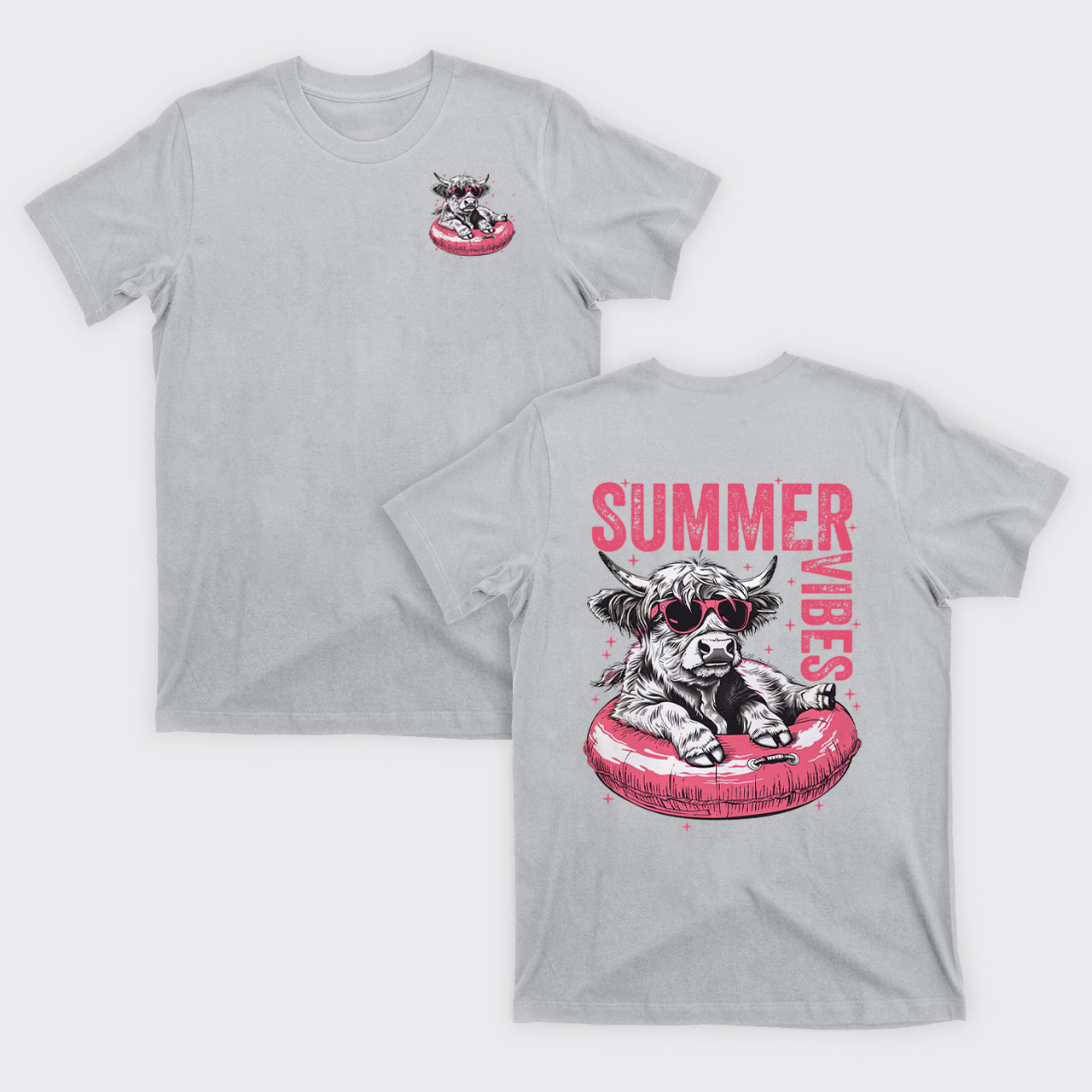 Summer,Highland Cow T-Shirts